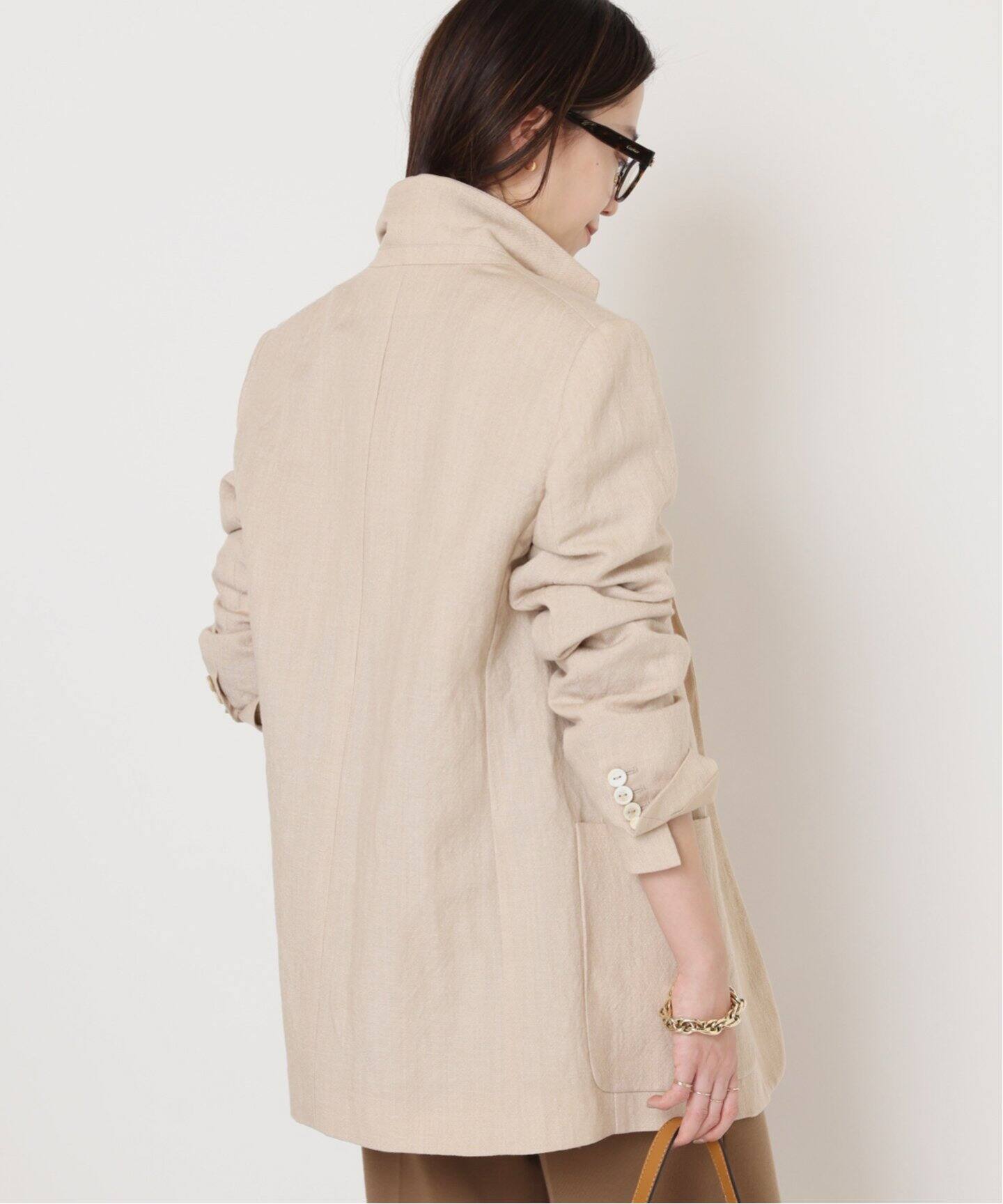 N_8/エンネオット】LINEN WOOL ジャケット（テーラードジャケット 