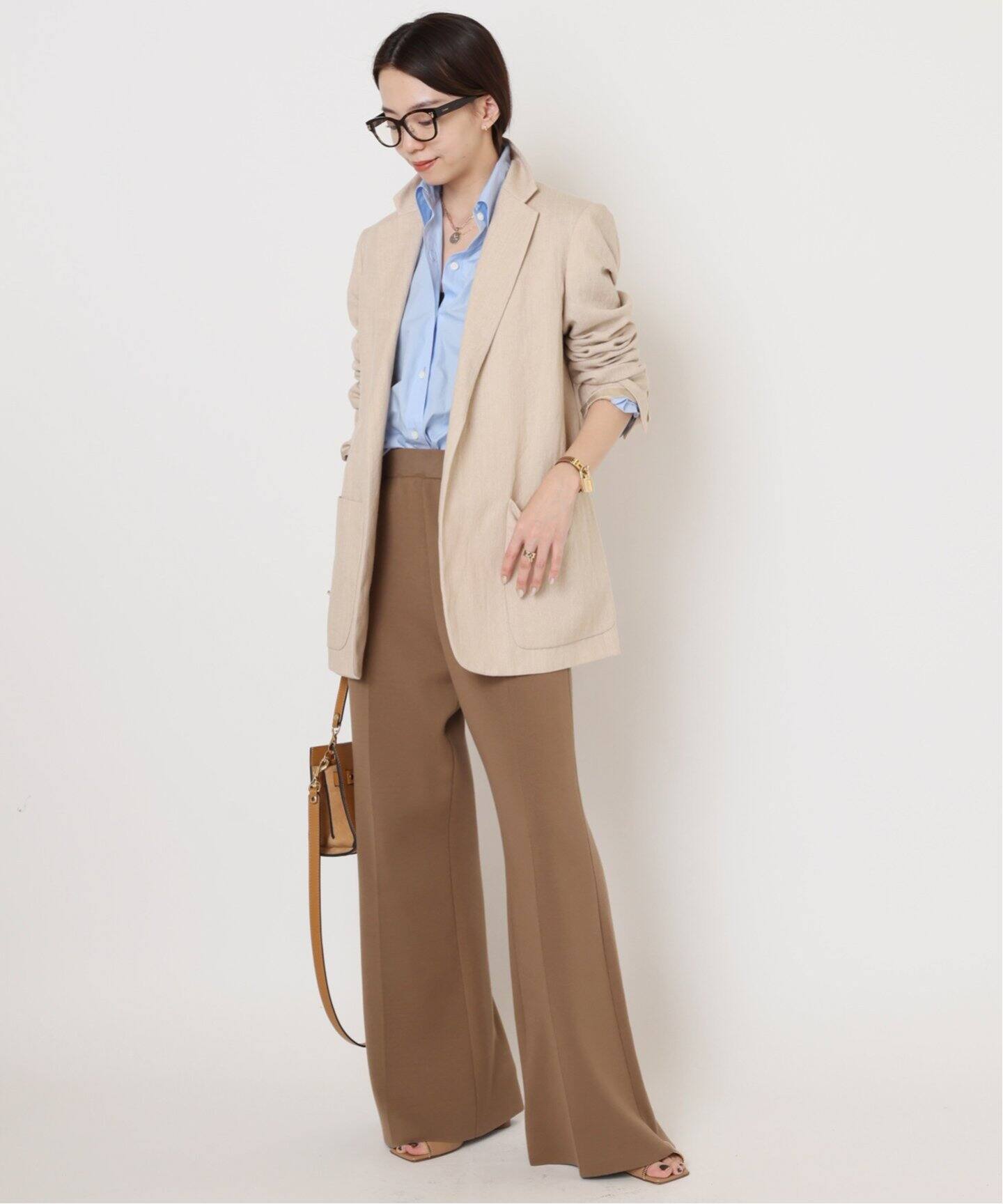 N_8/エンネオット】LINEN WOOL ジャケット（テーラードジャケット 
