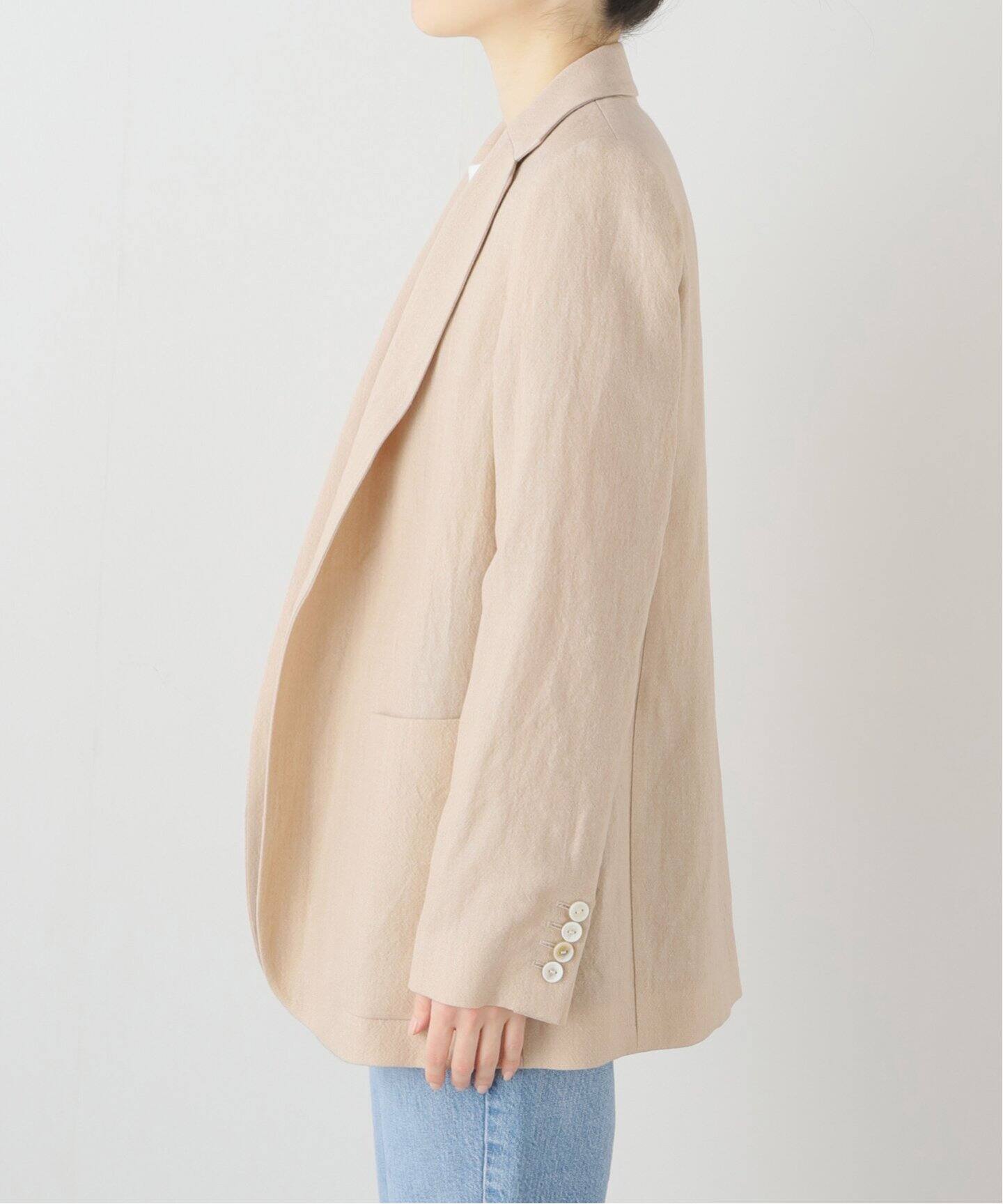 N_8/エンネオット】LINEN WOOL ジャケット（テーラードジャケット 
