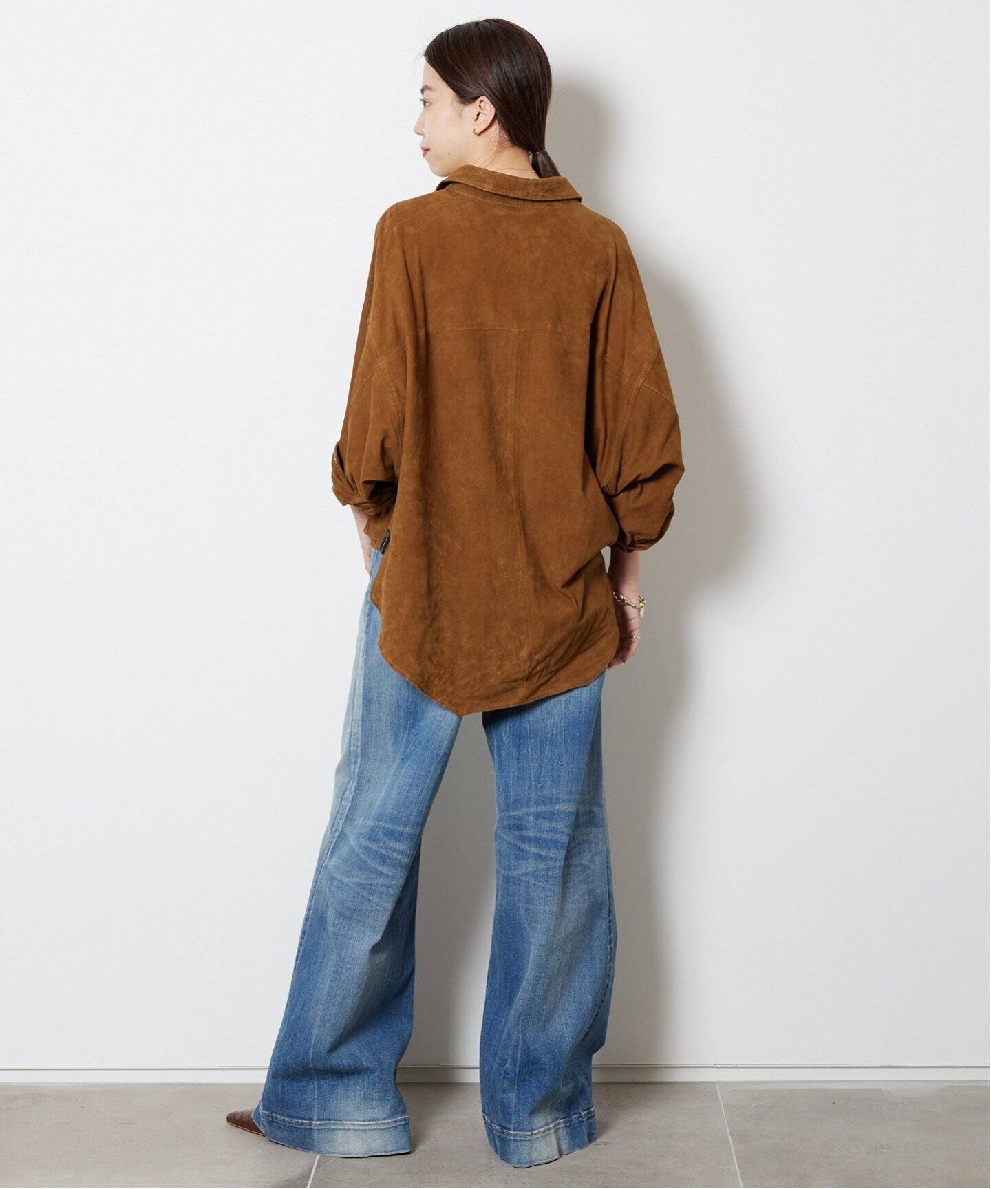 OneTeaSpoon/ワンティースプーン】TAN SUEDE DARIA ジャケット（レザー 