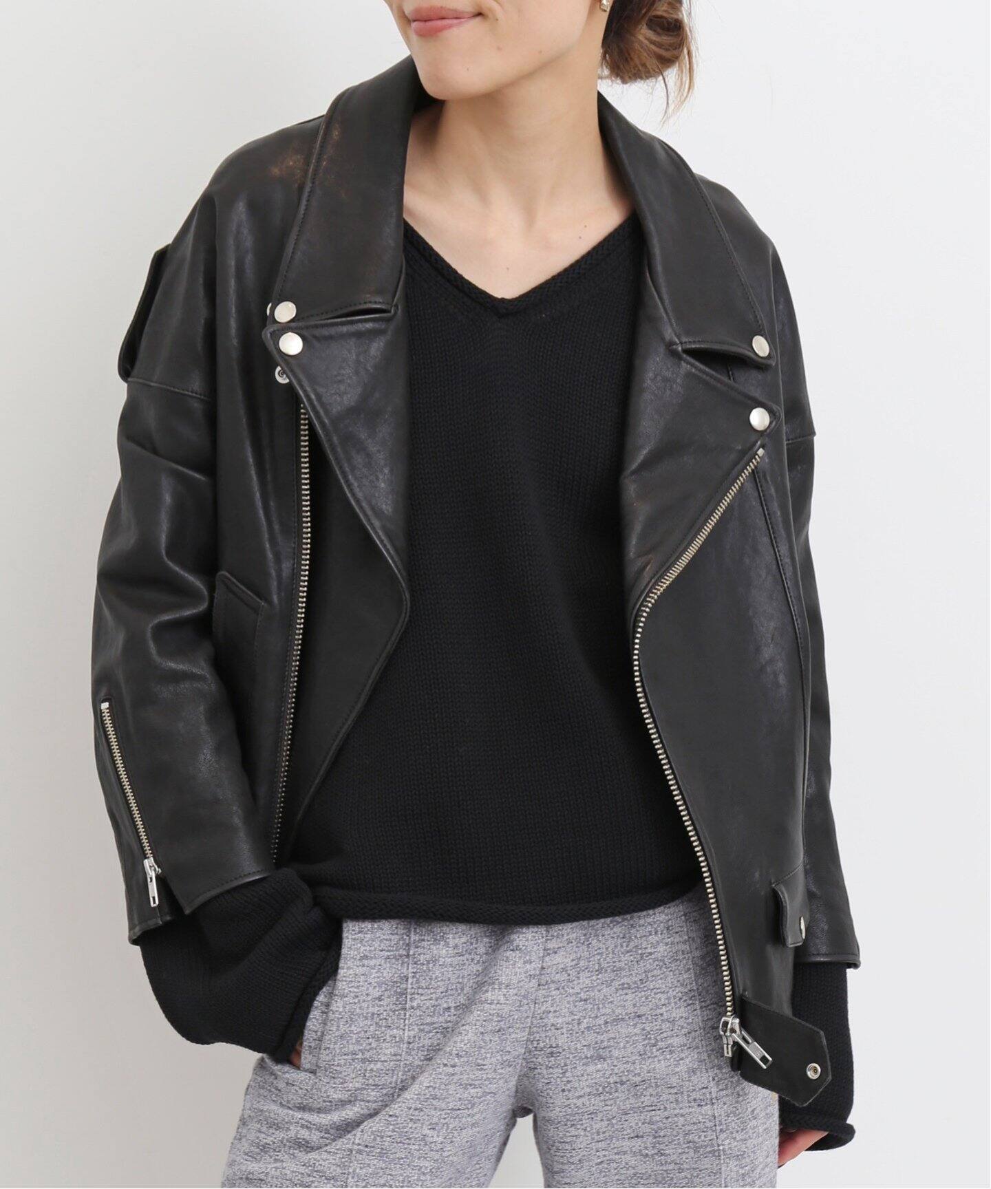 LISIERE Riders Jacket（レザージャケット）｜L 