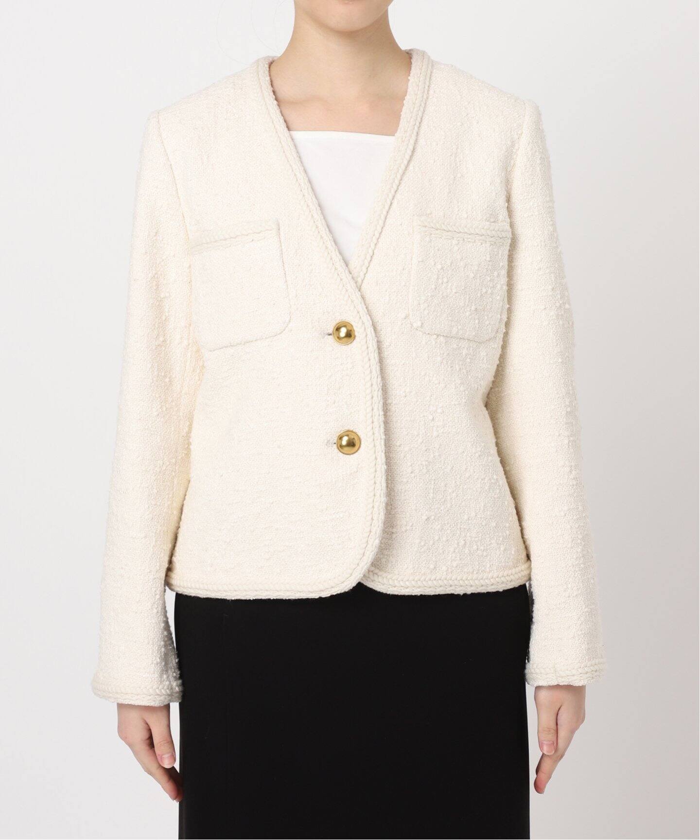 Original Yarn Tweed Jacket（その他ジャケット・スーツ）｜L 