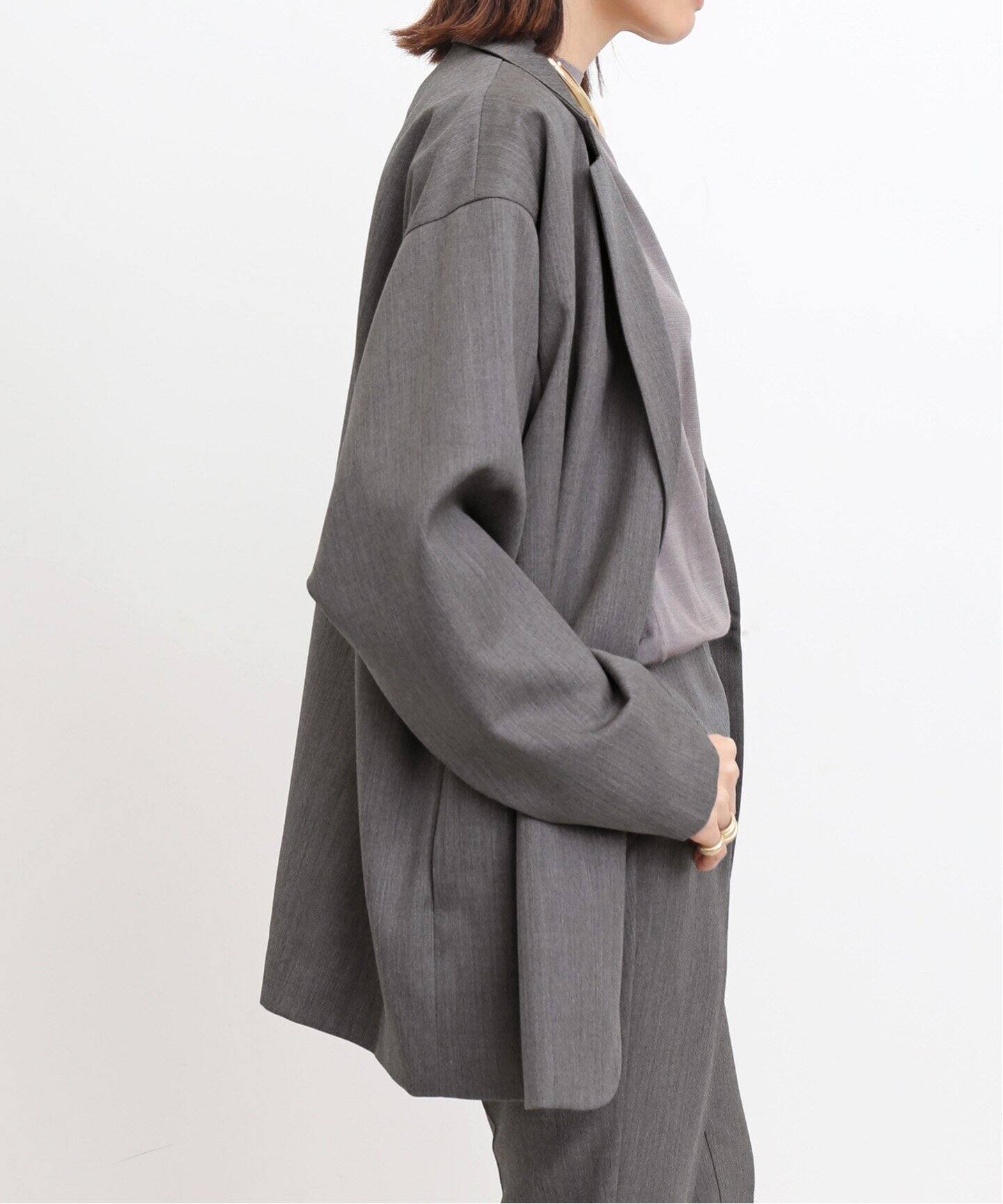 Wool Gabardine Relax Jacket（テーラードジャケット）｜L
