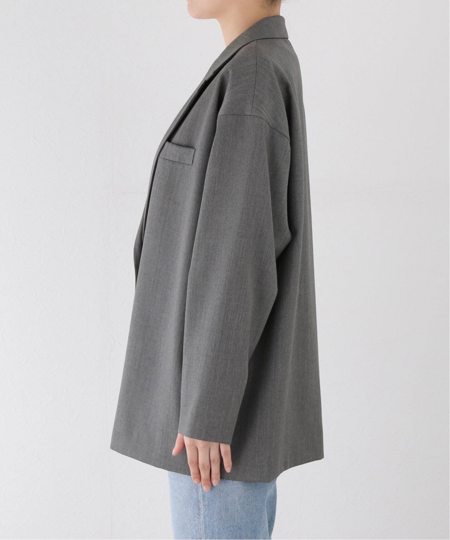 Wool Gabardine Relax Jacket（テーラードジャケット）｜L