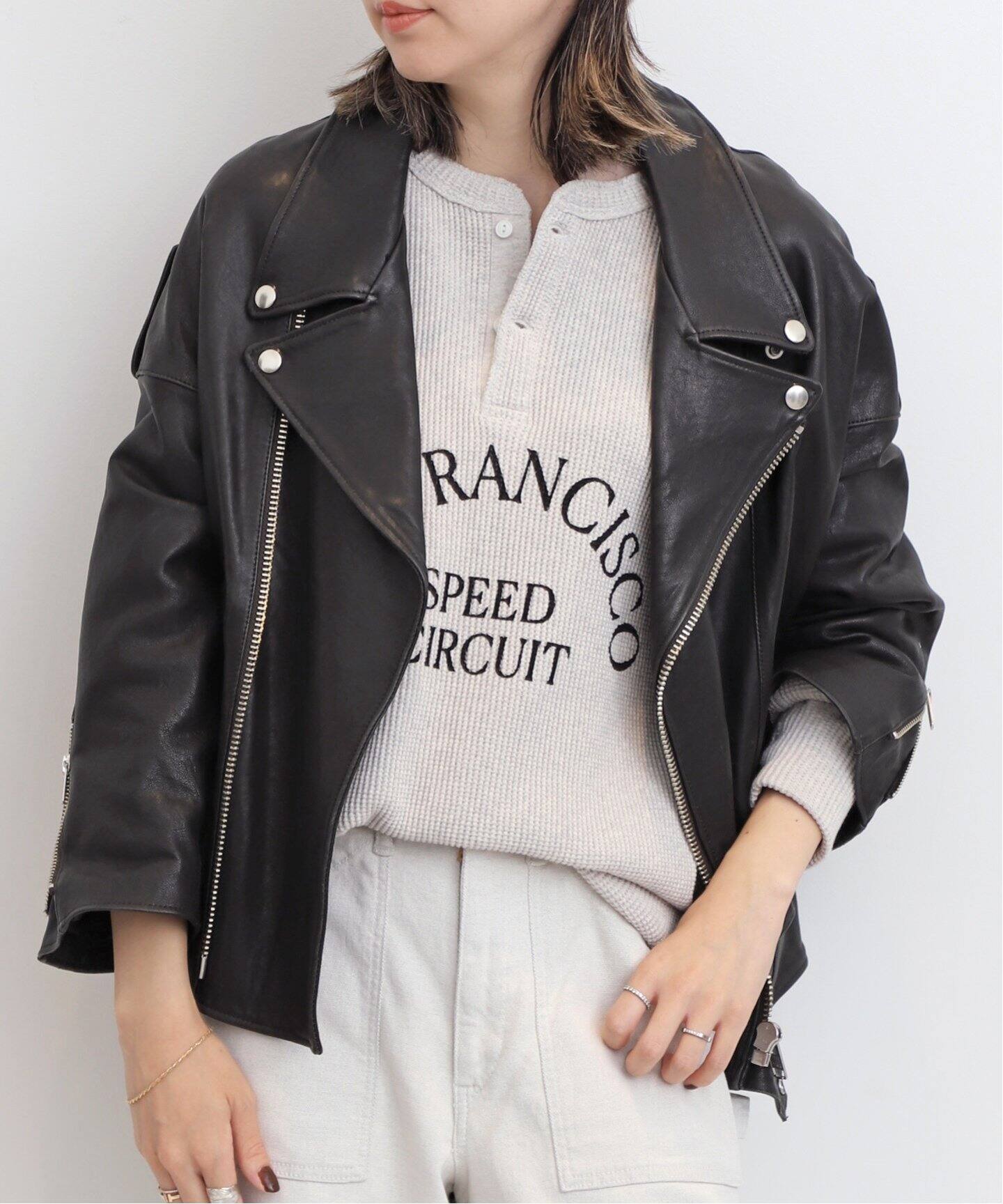 LISIERE Riders Jacket（レザージャケット）｜L 