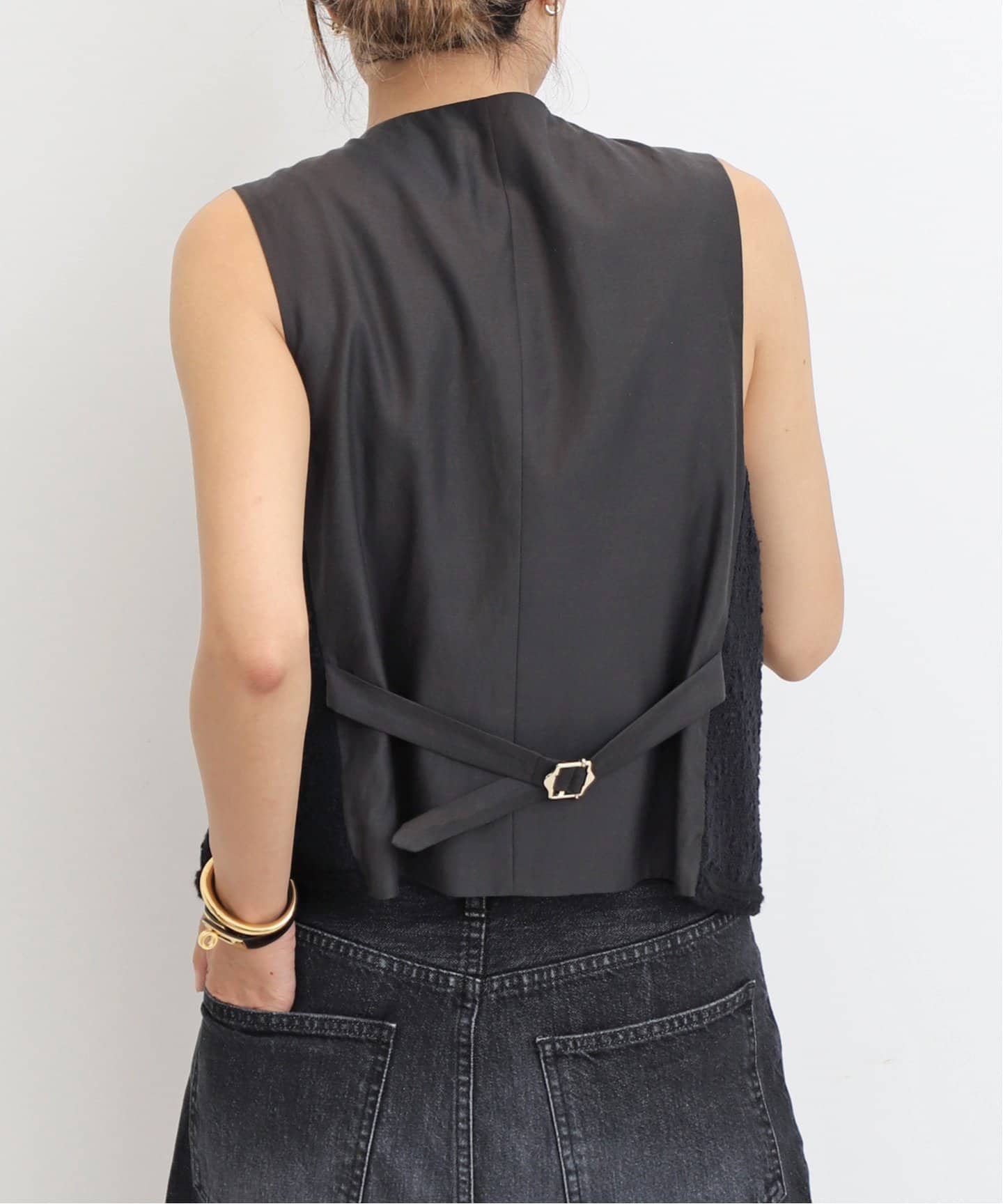 アパルトモン Original Yarn Tweed VEST 新品アパルトモンOriginal Yarn Tweed Vest