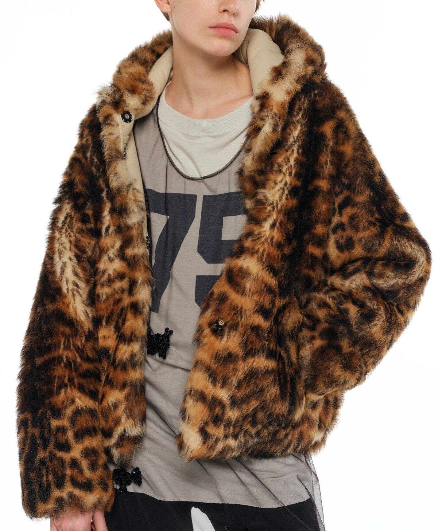 YVES SALOMON/イヴ サロモン】 LEOPARD HOODIE JACKET（その他ブルゾン 