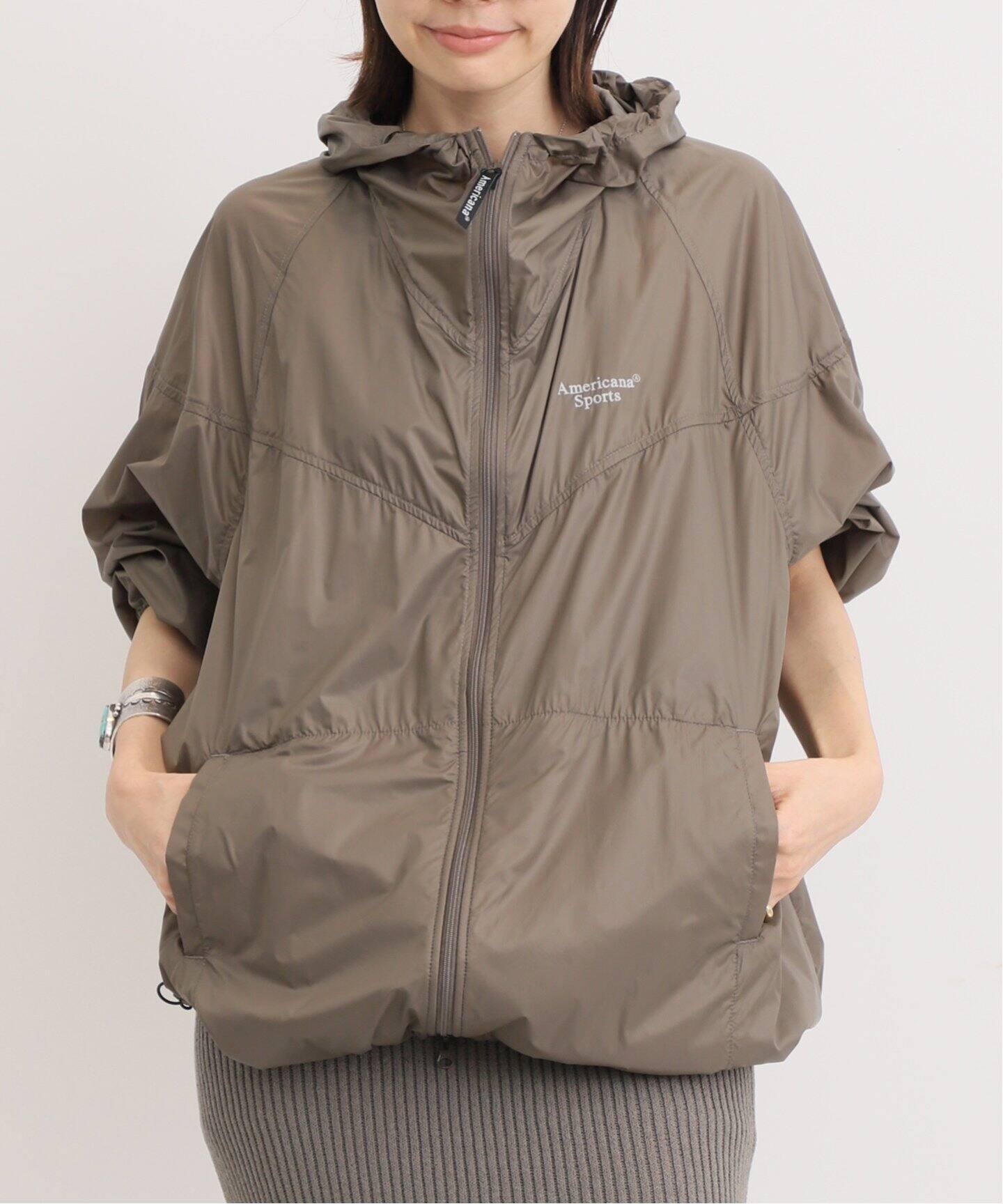 AMERICANA/アメリカーナ】 NYLON JACKET（ナイロンジャケット）｜L  