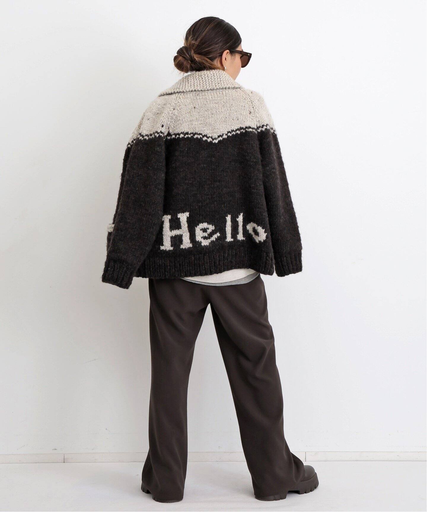 MADISON BLUE/マディソン ブルー】 HAND-KNITTED HELLO COWICHAN  