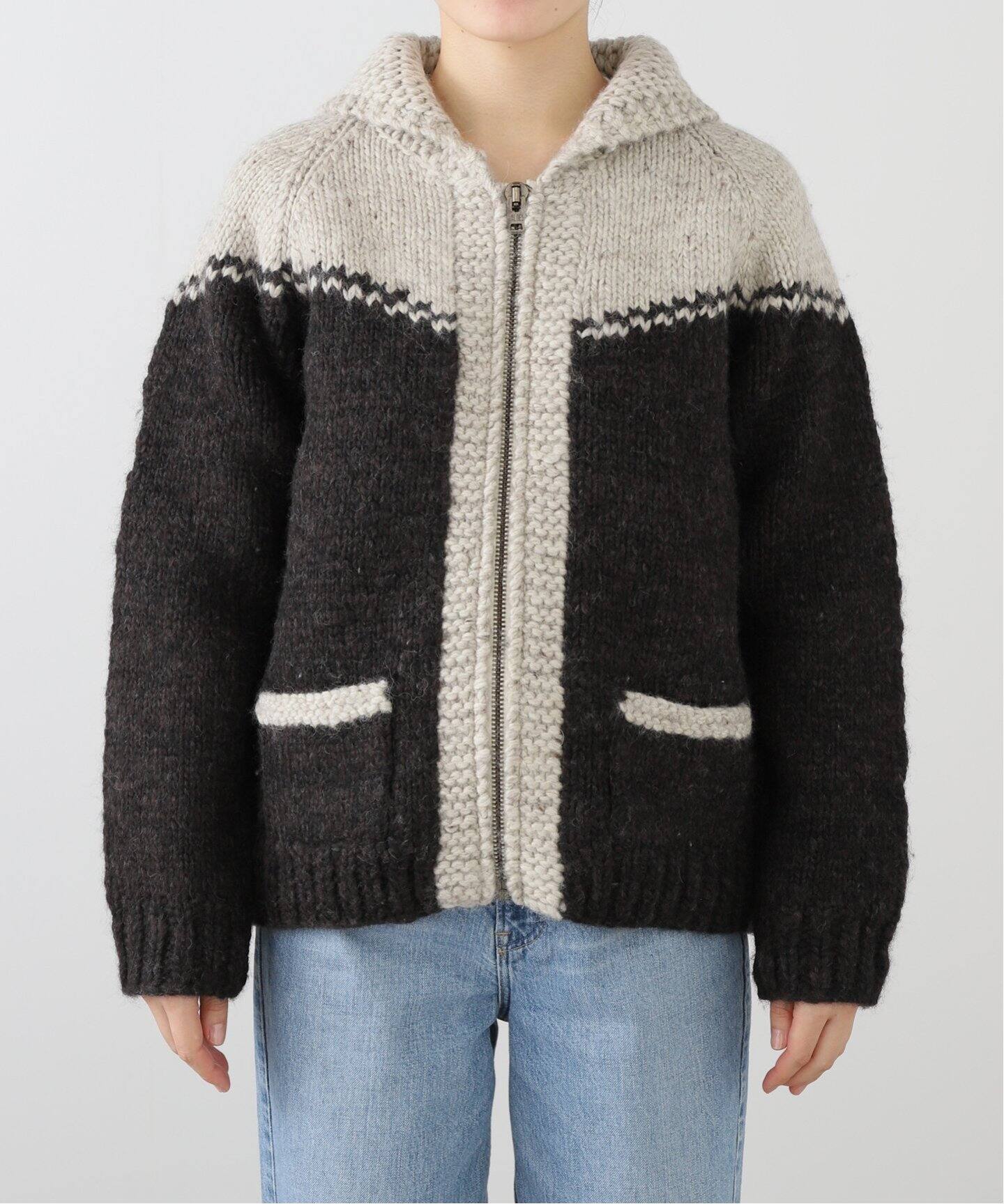 MADISON BLUE/マディソン ブルー】 HAND-KNITTED HELLO COWICHAN  