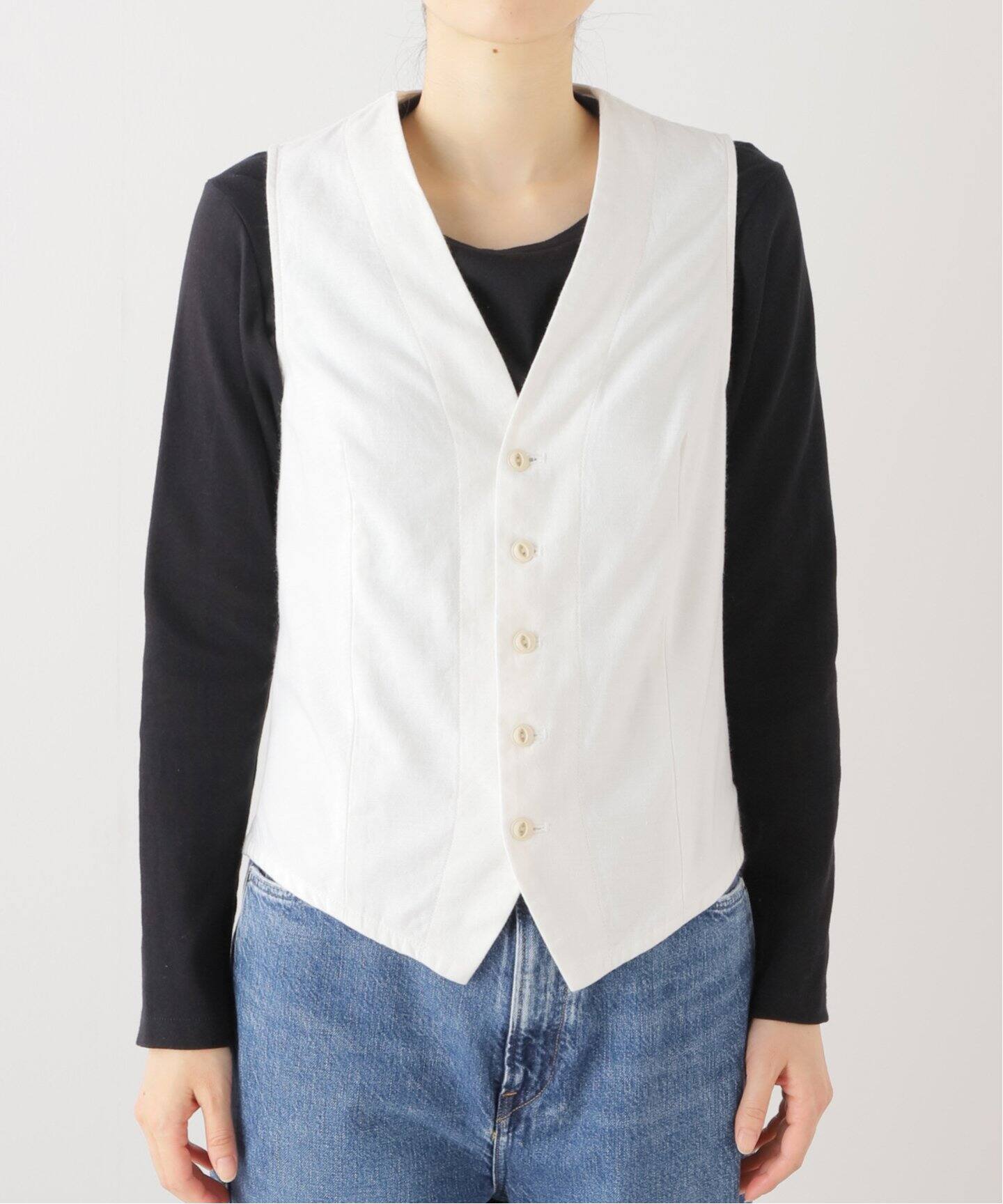 MADISON BLUE/マディソン ブルー】 SLIM FIT VEST（ジレ）｜L 