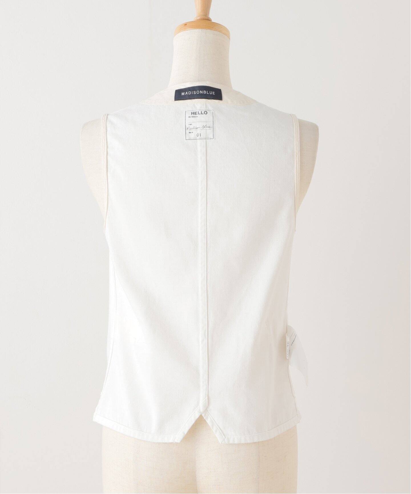 MADISON BLUE/マディソン ブルー】 SLIM FIT VEST（ジレ）｜L 