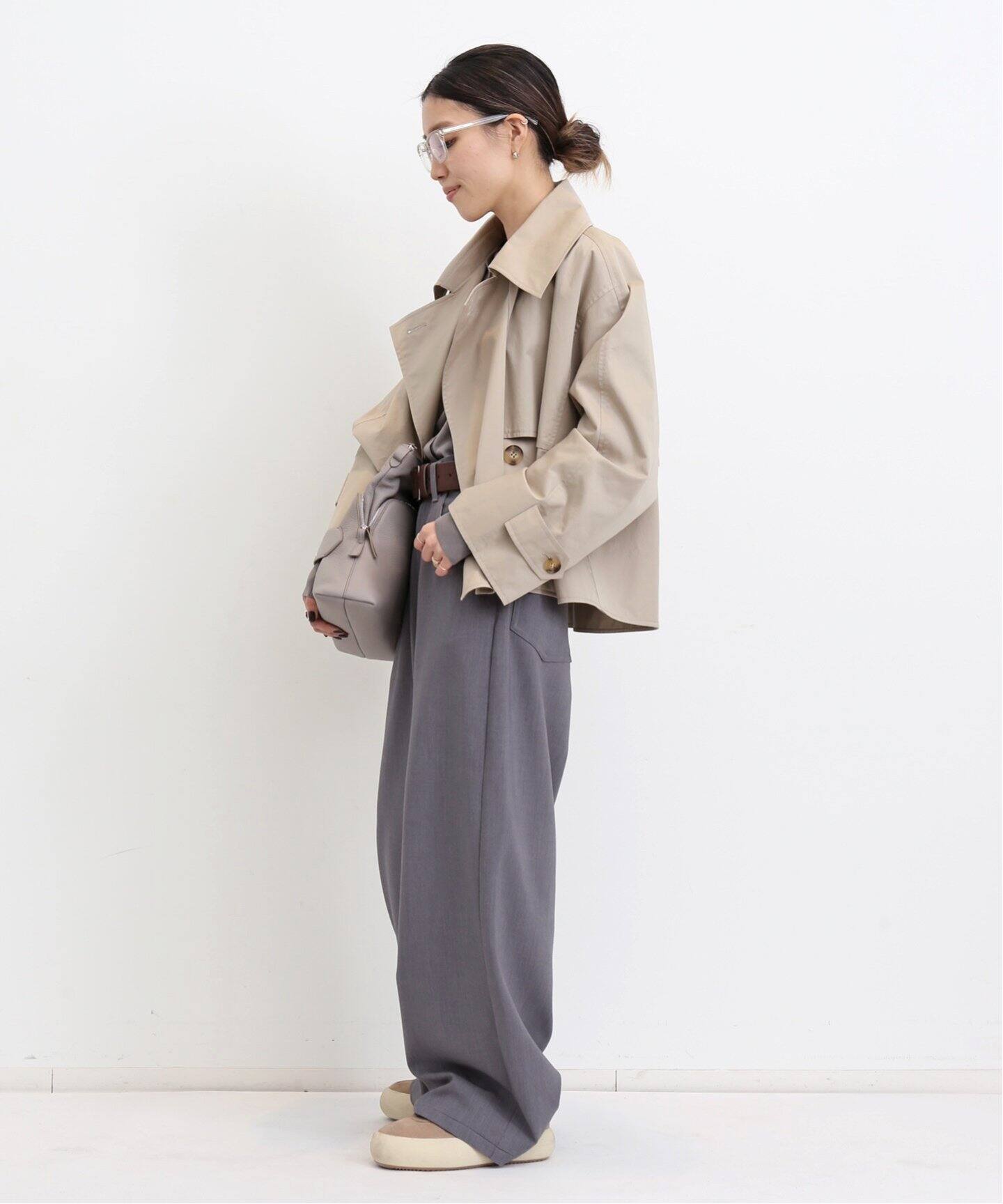 MINITZ/ミニッツ】 SHORT TRENCH COAT（トレンチコート）｜L 