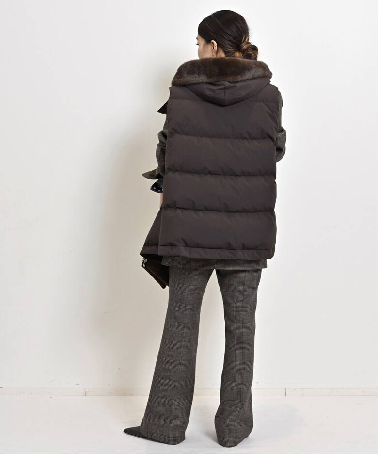 LOU ANDREA/ルー アンドレア】 FAKE MINK VEST（ダウン・中綿ベスト  