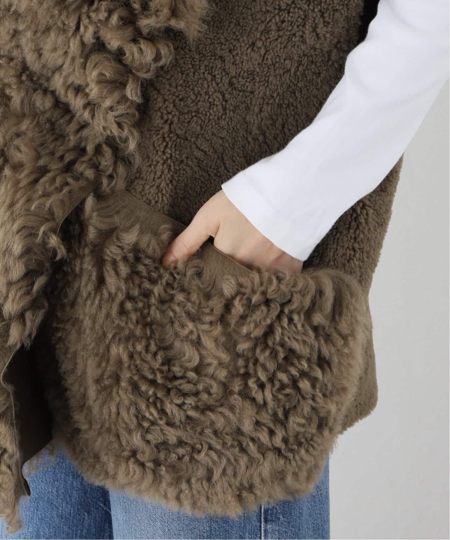 BLANCHA/ブランカ】 MOUTON VEST（ベスト）｜L'Appartement
