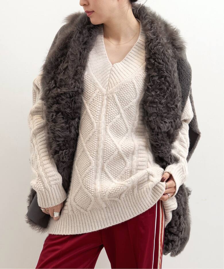 BLANCHA/ブランカ】 MOUTON VEST（ベスト）｜L