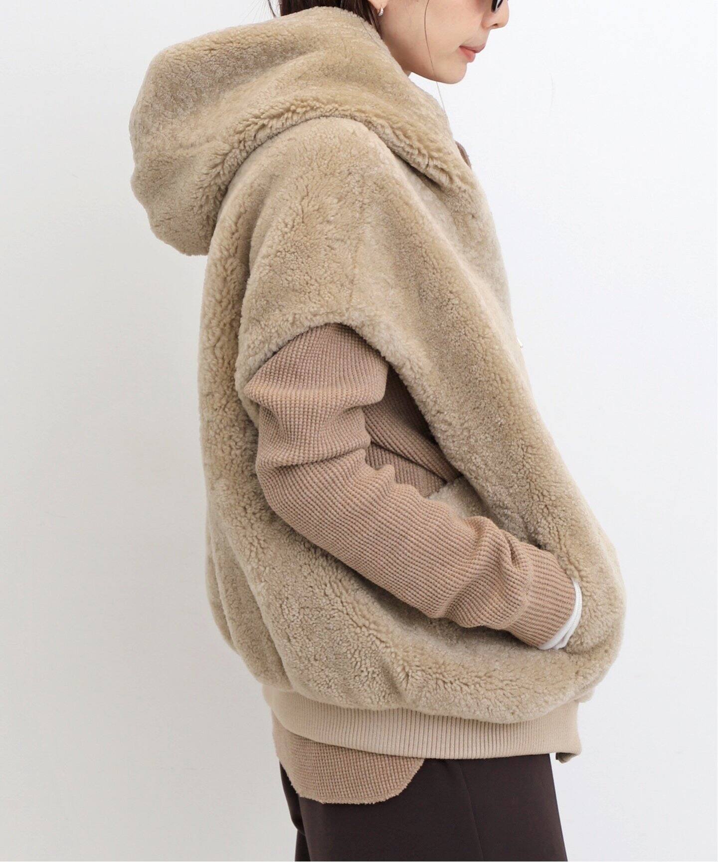 VENTCOUVERT/ ヴァンクヴェール】MOUTON VEST（その他ブルゾン  