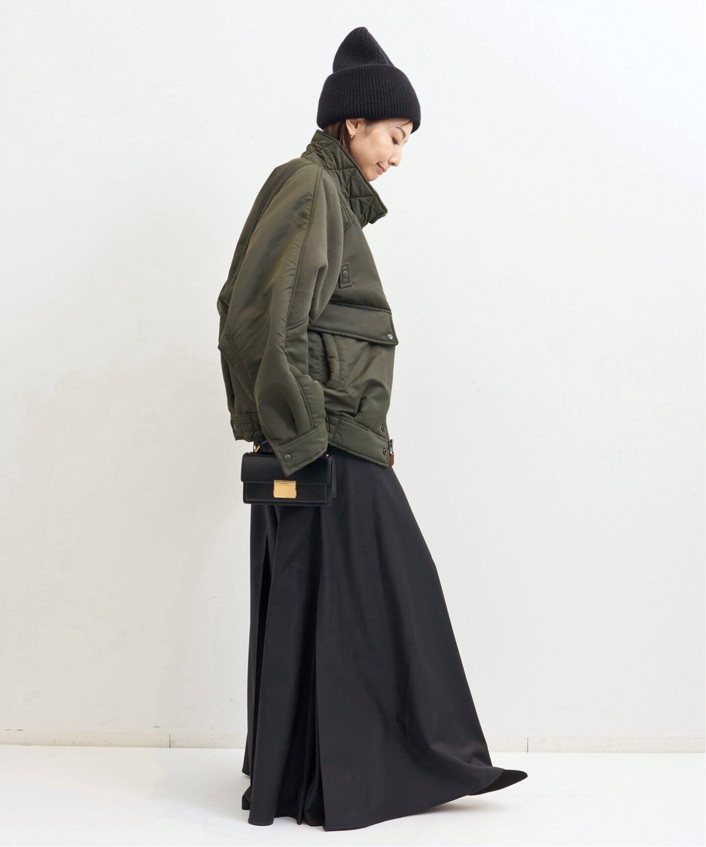 R13/アールサーティーン】 RIBBED FLIGHT BOMBER JACKET（ミリタリー 