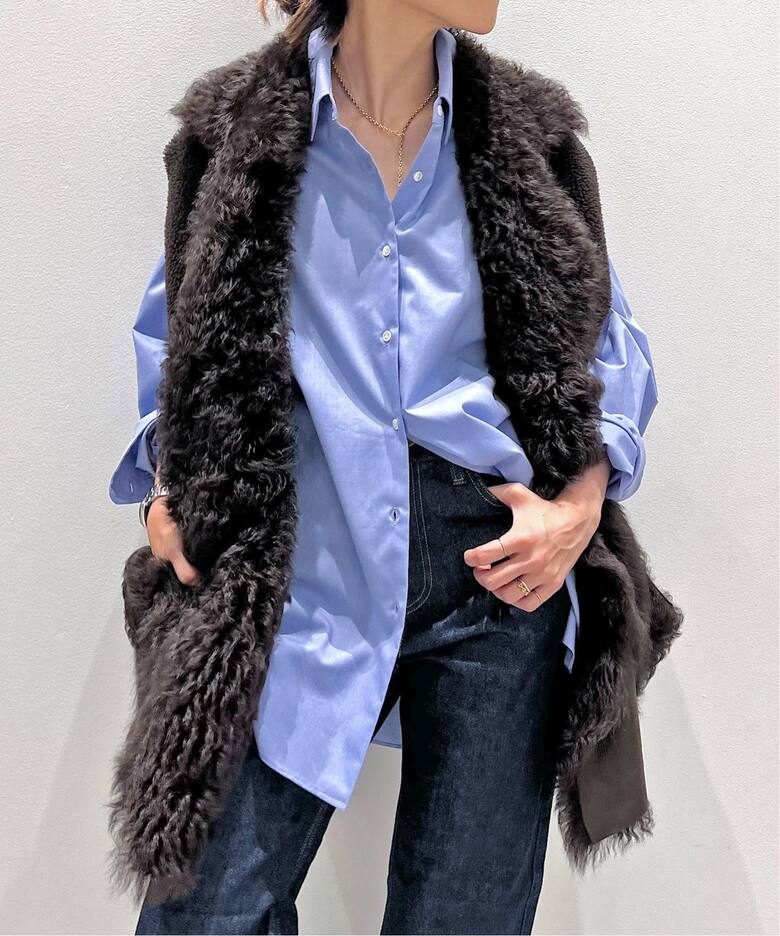 BLANCHA/ブランカ】 MOUTON VEST（ベスト）｜L