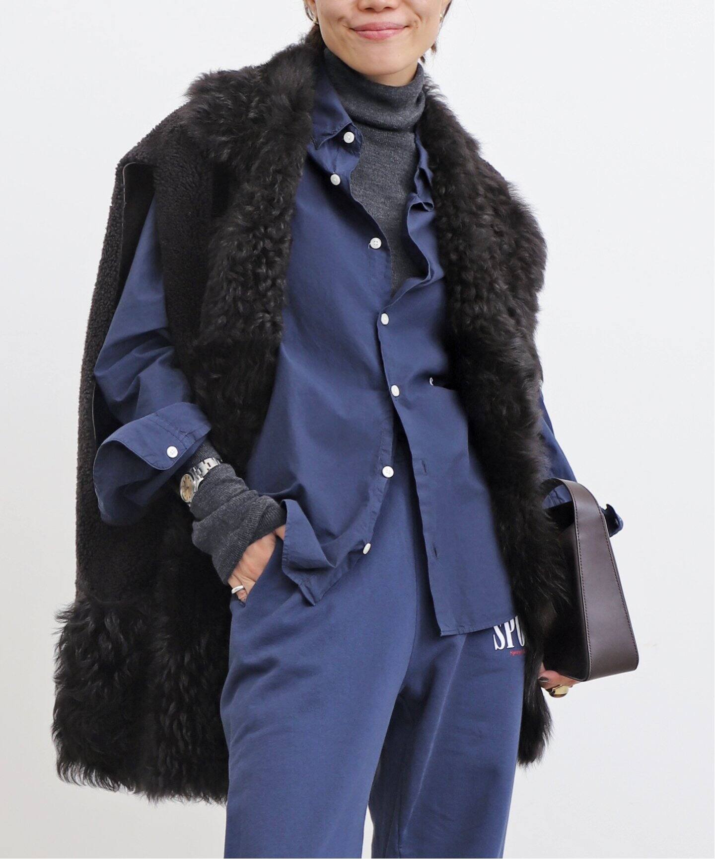 BLANCHA/ブランカ】 MOUTON VEST（ベスト）｜L 