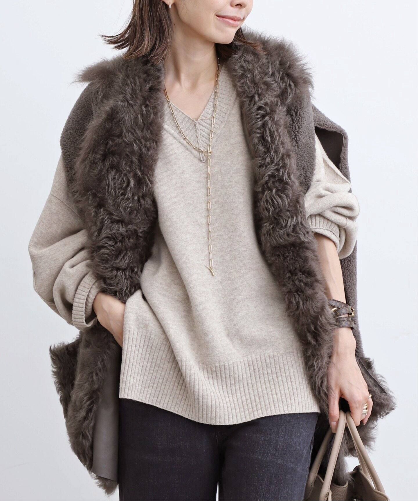 BLANCHA/ブランカ】 MOUTON VEST（ベスト）｜L 