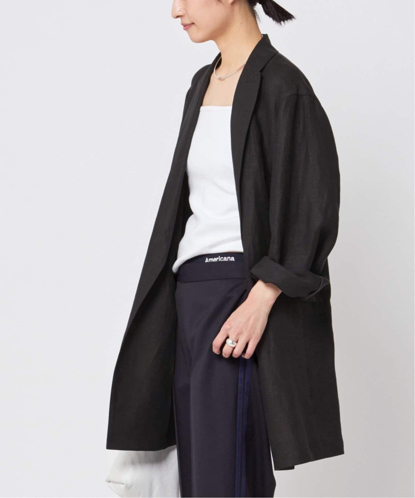 追加リネンミックスライトジャケット（テーラードジャケット）｜AP