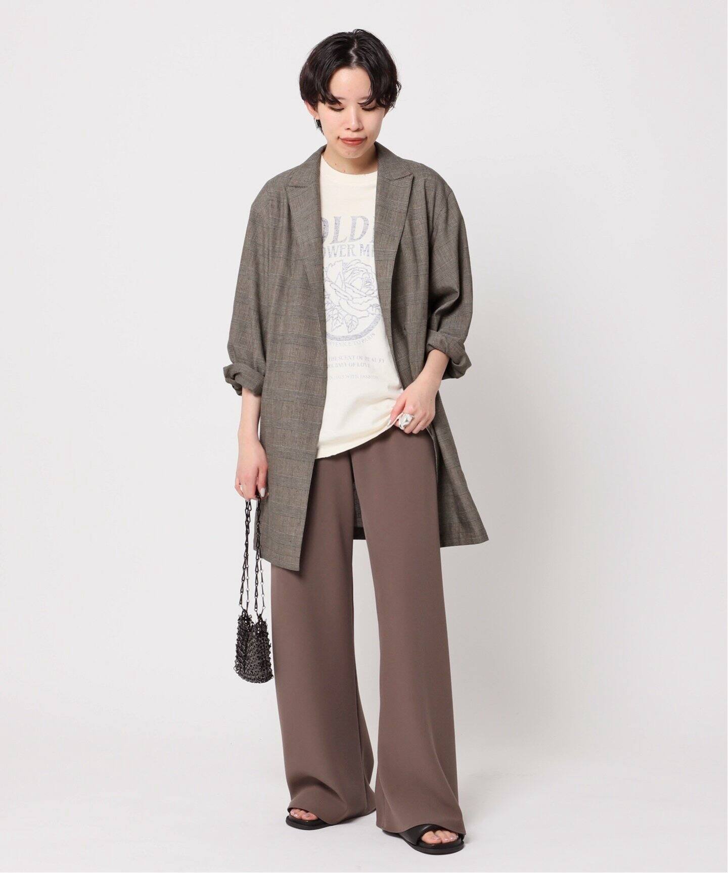 Newリネンプレイドジャケット（テーラードジャケット）｜AP STUDIO  