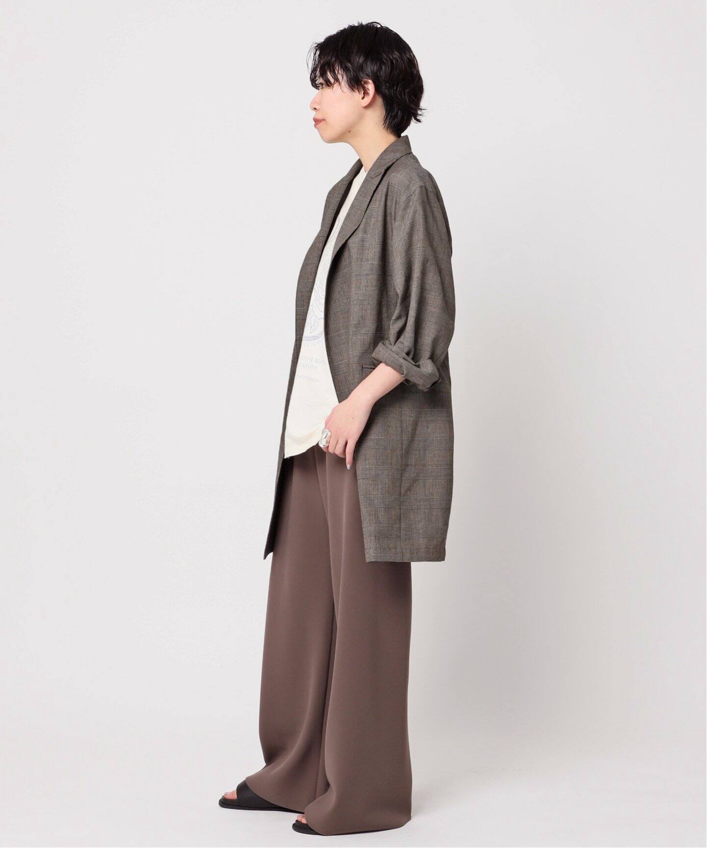 Newリネンプレイドジャケット（テーラードジャケット）｜AP STUDIO  