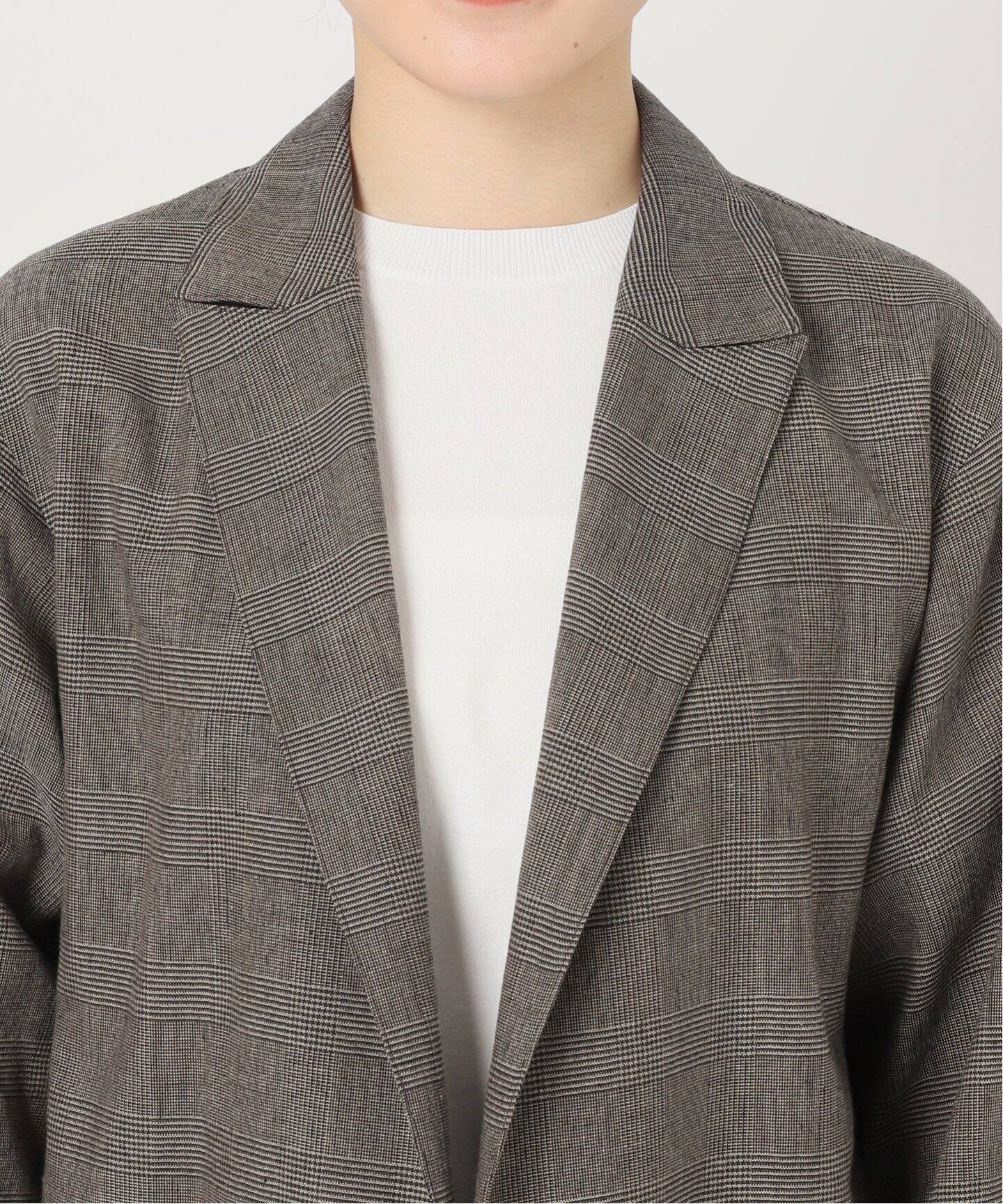Newリネンプレイドジャケット（テーラードジャケット）｜AP STUDIO  
