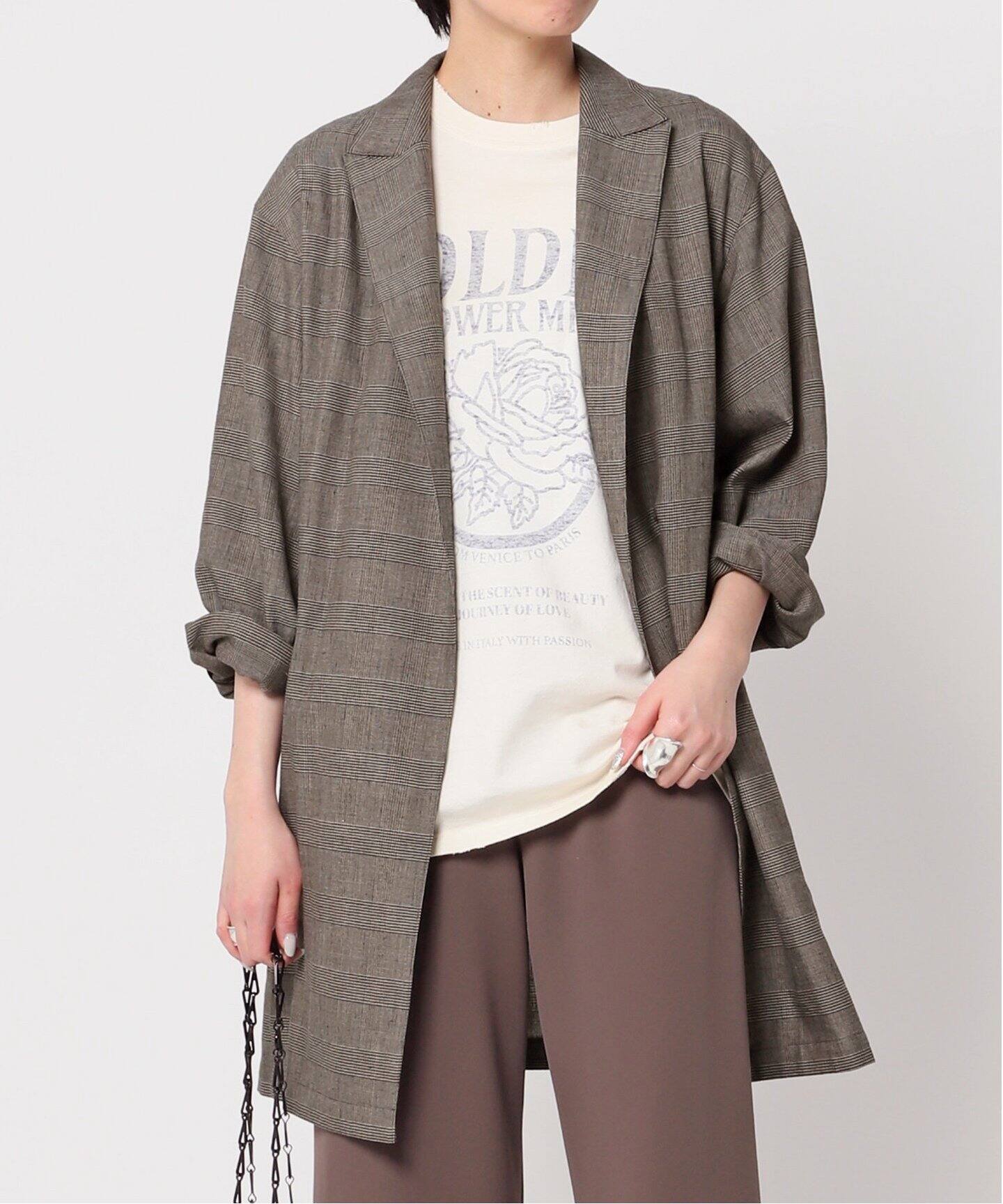 Newリネンプレイドジャケット（テーラードジャケット）｜AP STUDIO  