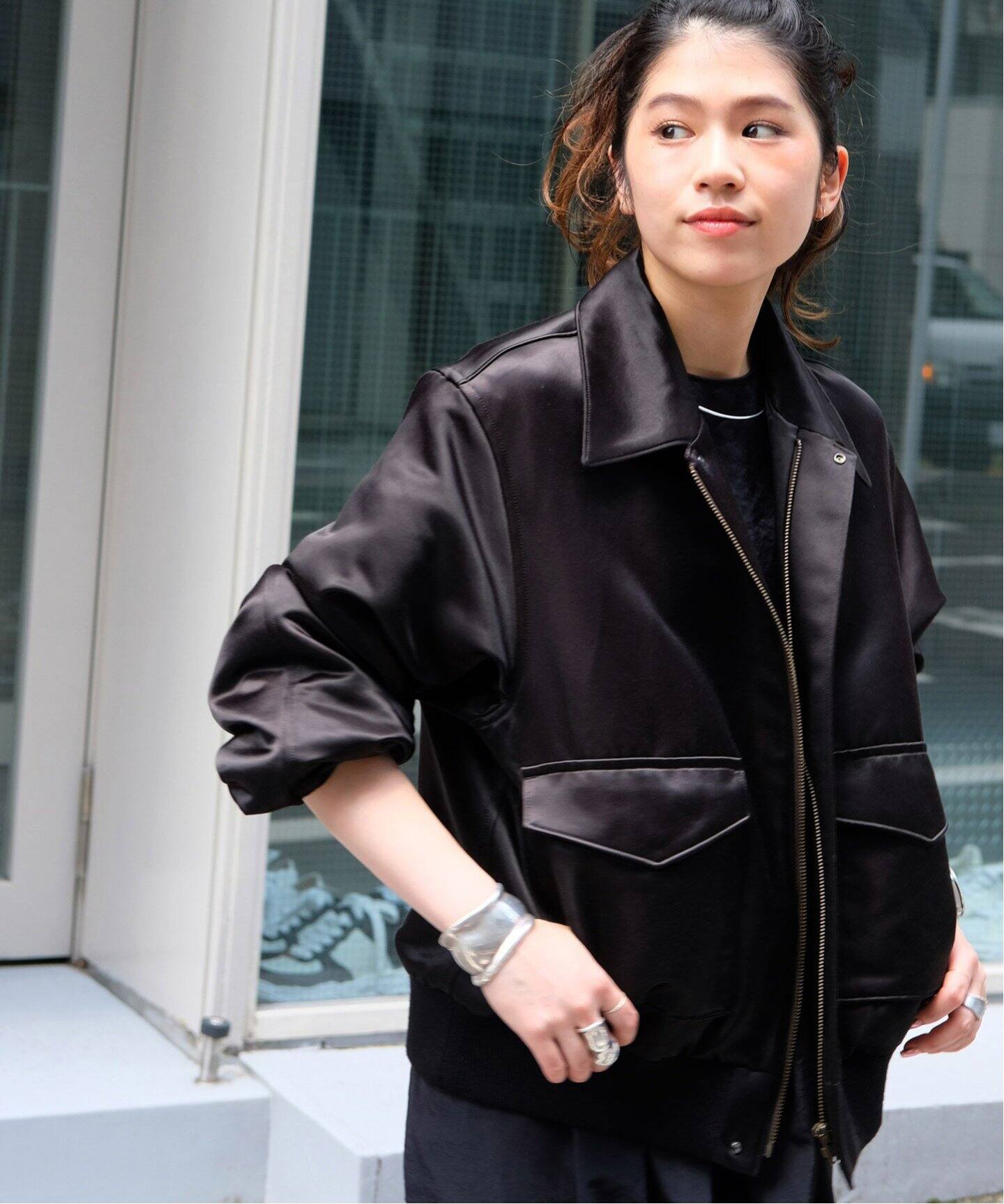 ビンテージサテンブルゾン（その他ブルゾン／アウター）｜AP STUDIO  