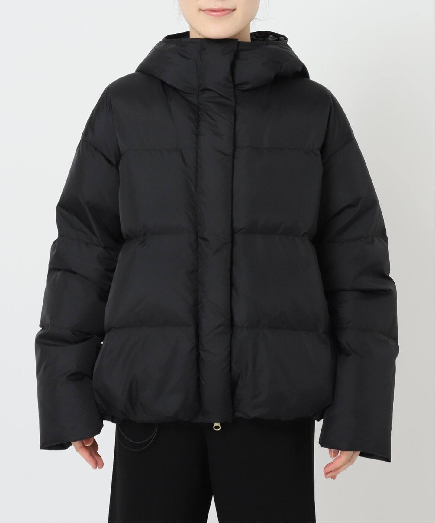 フードダウンジャケット(ブラック)（ダウンジャケット）｜AP STUDIO  