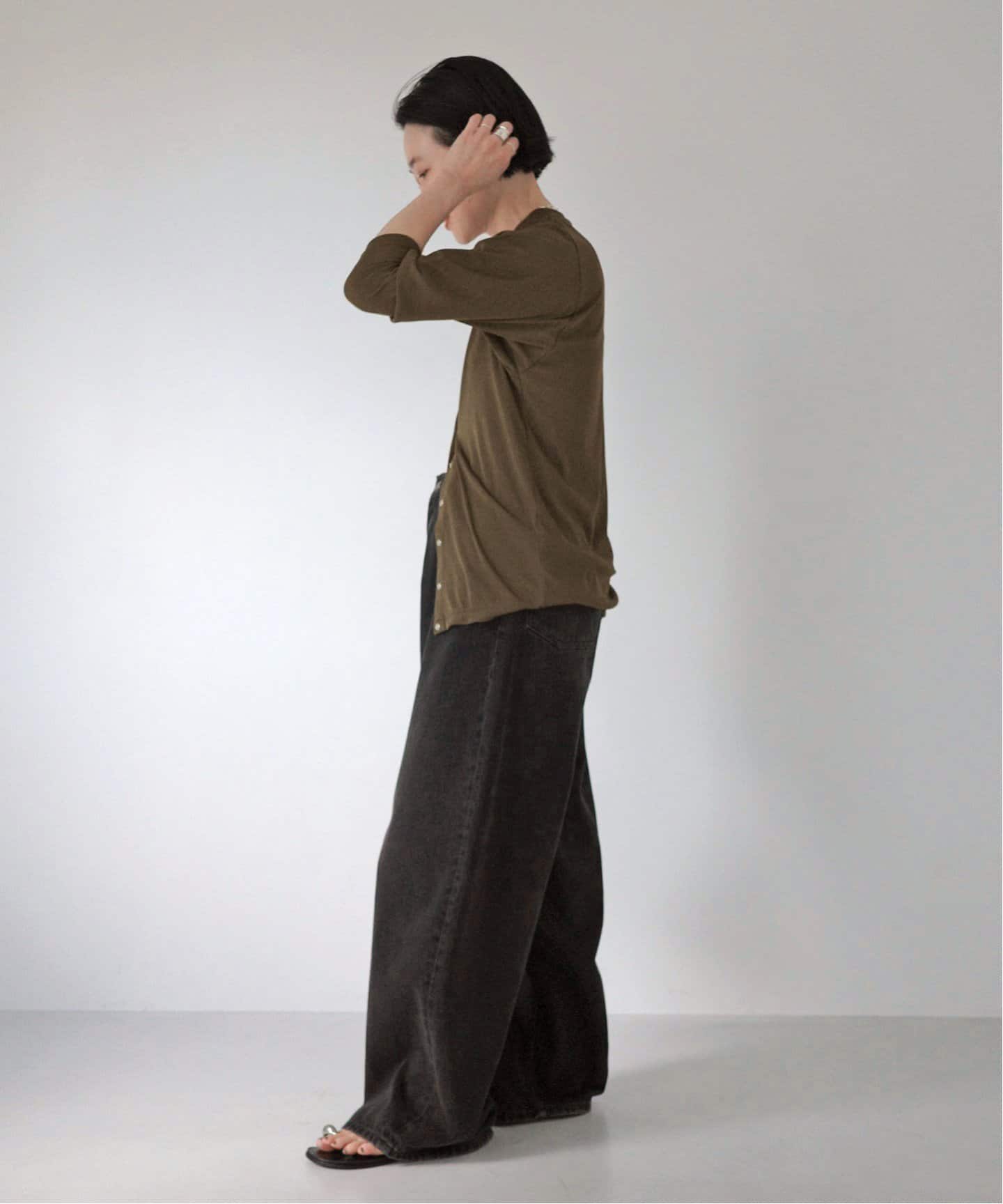 DAWN/ダン】HAORI WITH SNAP BUTTON（カーディガン）｜AP STUDIO