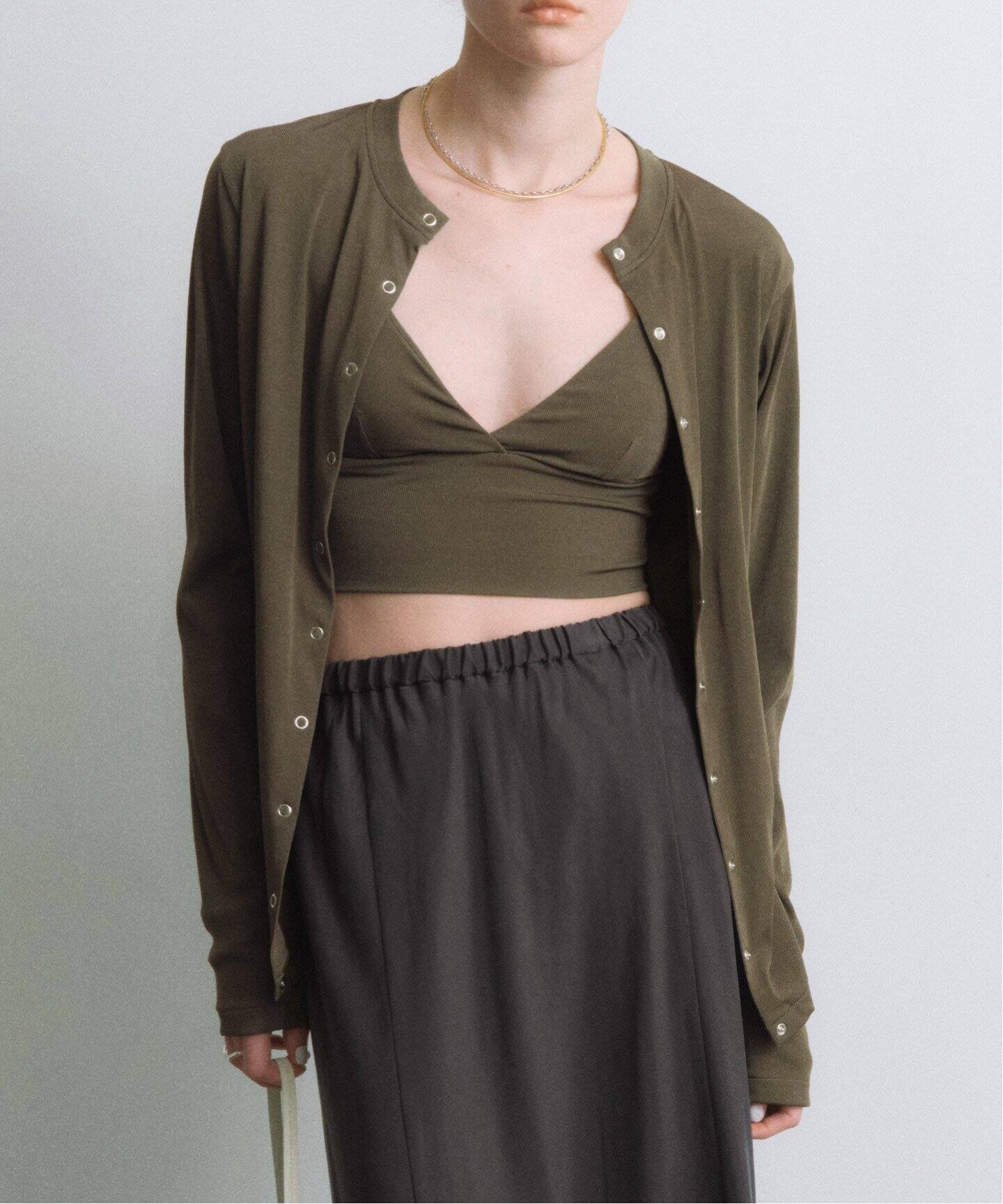 DAWN/ダン】HAORI WITH SNAP BUTTON（カーディガン）｜AP STUDIO  