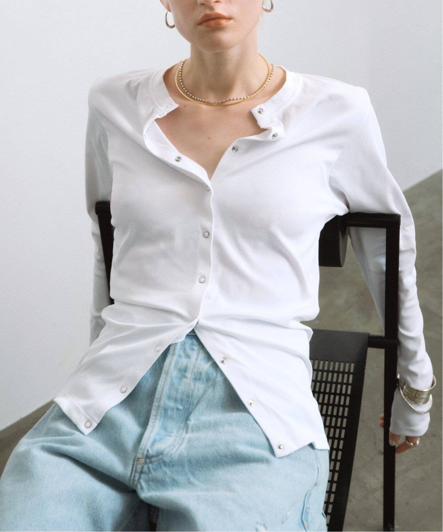 DAWN/ダン】HAORI WITH SNAP BUTTON（カーディガン）｜AP STUDIO  