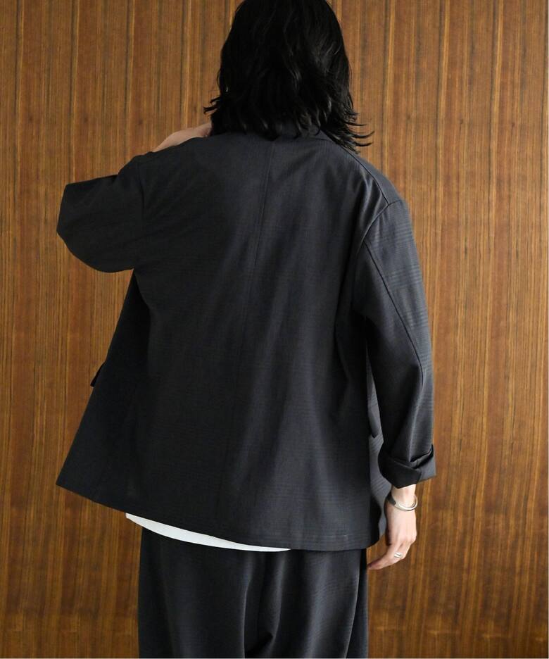 吸水速乾 / 接触冷感” EVALET シャドーチェック フィールドジャケット 