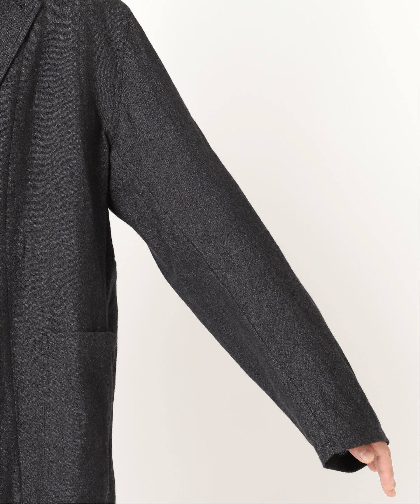 【完売品】UNFOLLOW【FOLL / フォル】サイズは2 FOLL / フォル】washed wool linen light jacket（テーラード