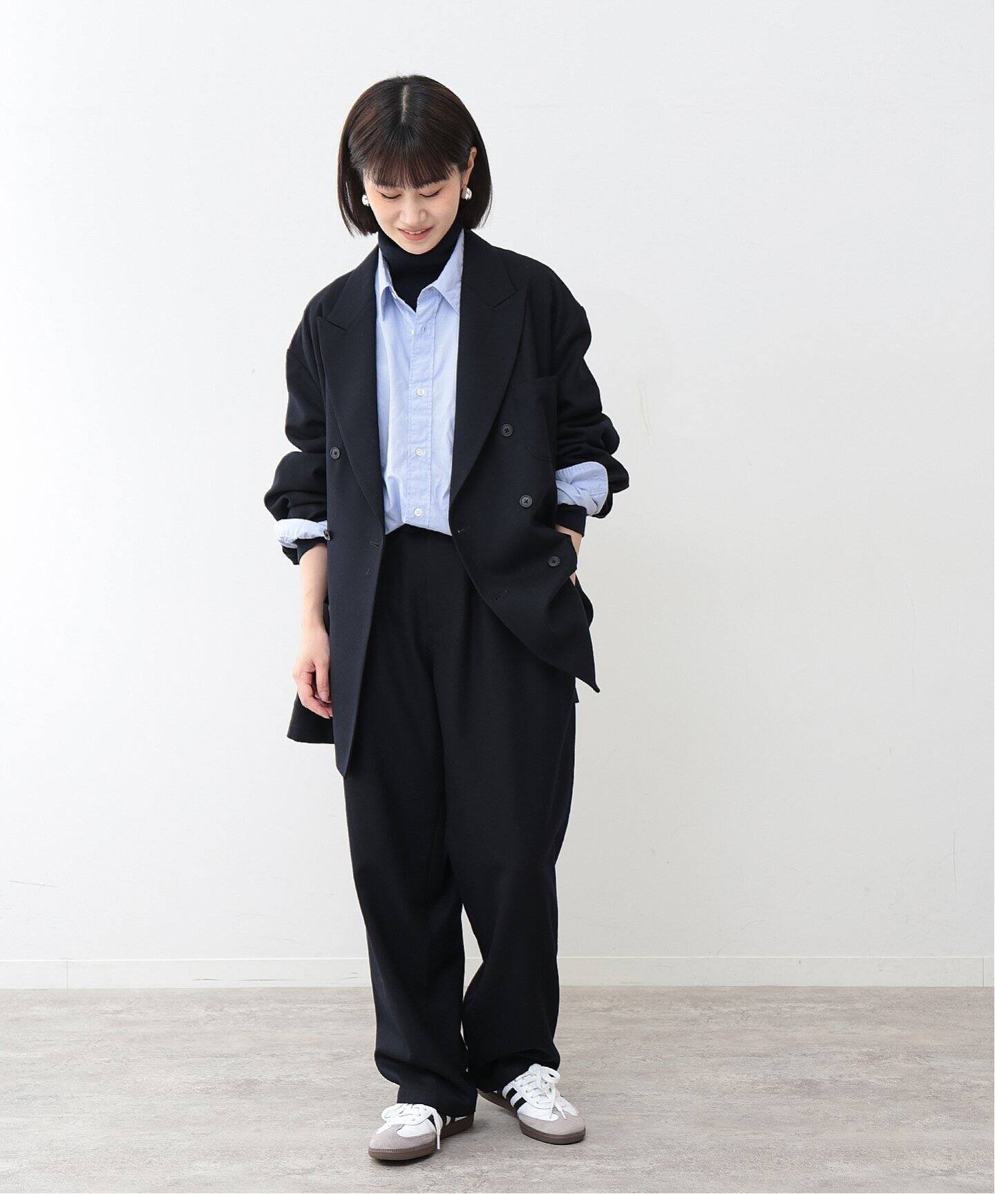 FOLL / フォル】collage wool washed w jacket（テーラードジャケット 