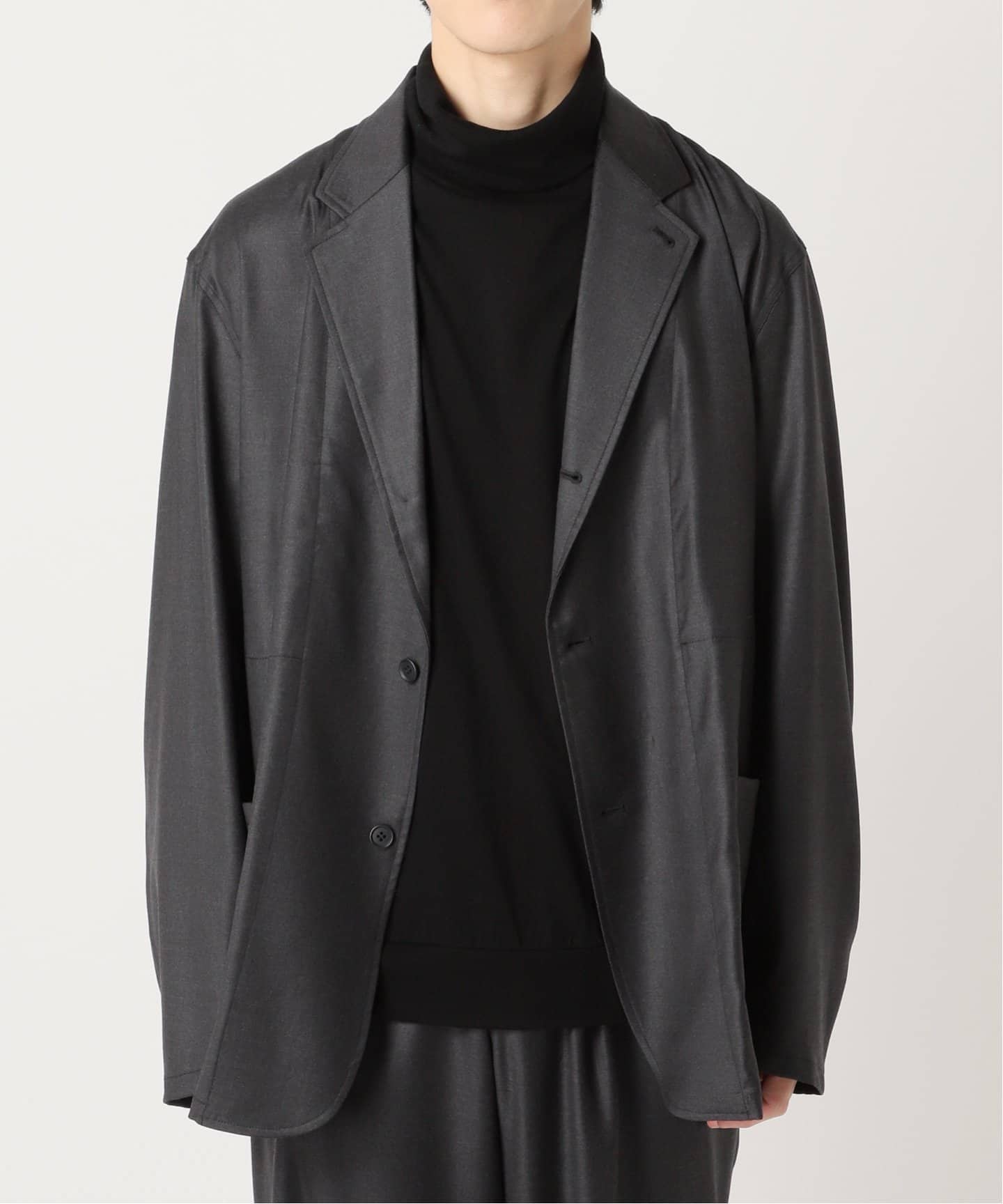 FOLLフォル(unfollow) 今期新作khadi jacket FOLL khadi cotton pyjama jacket・dark navy - tity