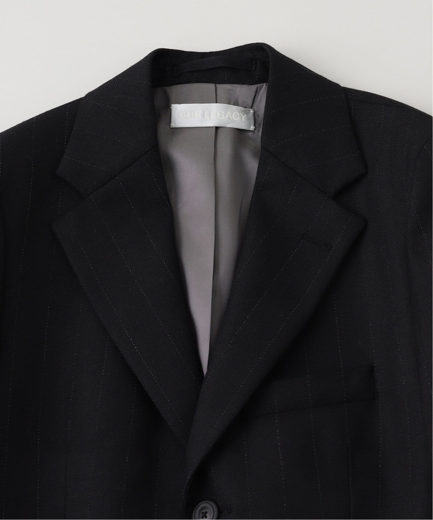 OUR LEGACY ブラック ジップアップニットジャケット Our Legacy - Full Zip Hood Black Hairy Wool