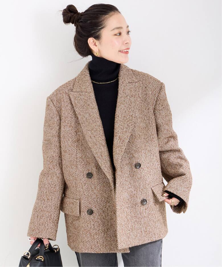 ツイーディフォルムWジャケット（テーラードジャケット）｜B.C STOCK  