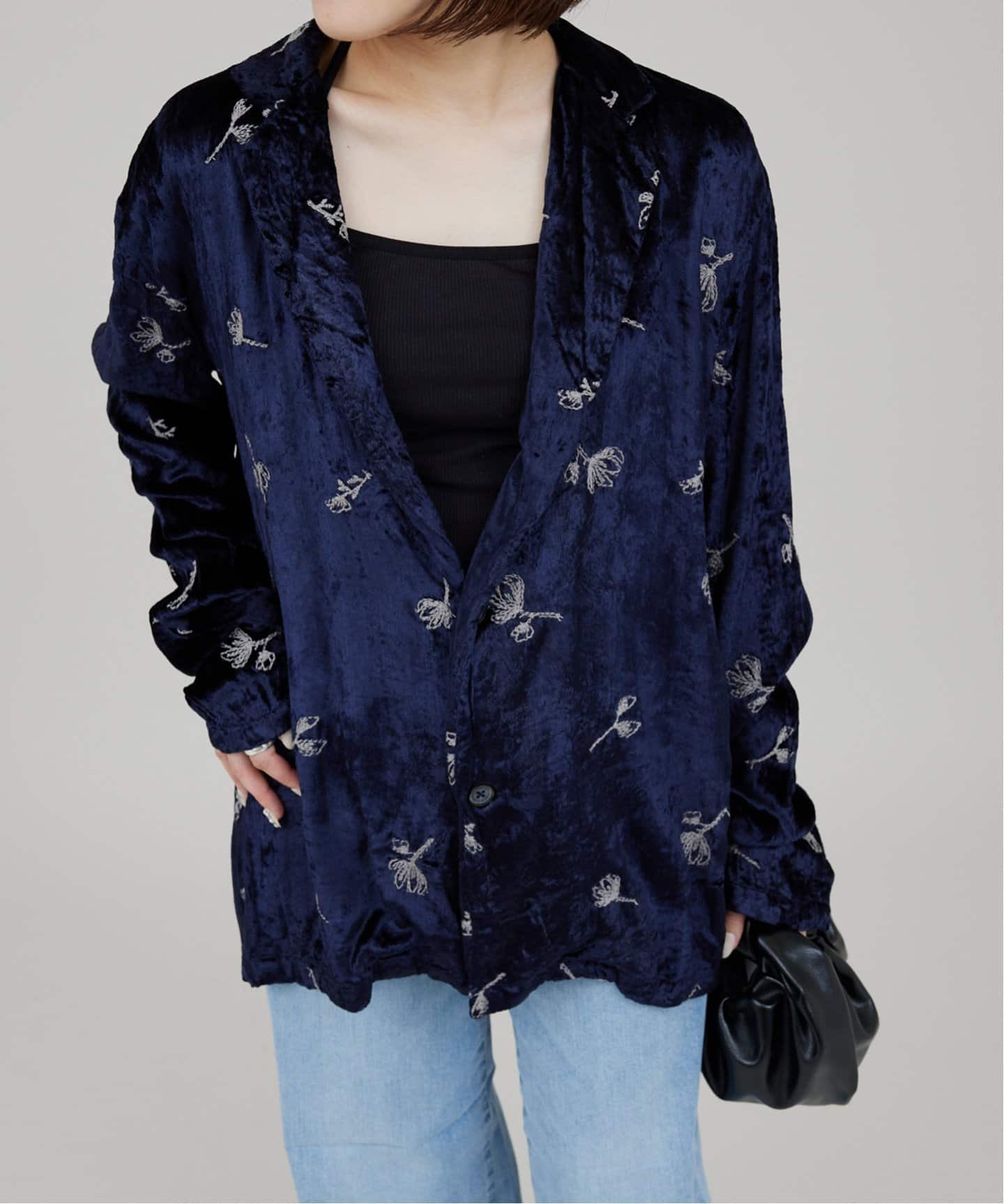 ジャケット・アウター todayful Embroidery Velour Jacket 36 TODAYFUL / トゥデイフル Embroidery Velour Jacket（その他ジャケット