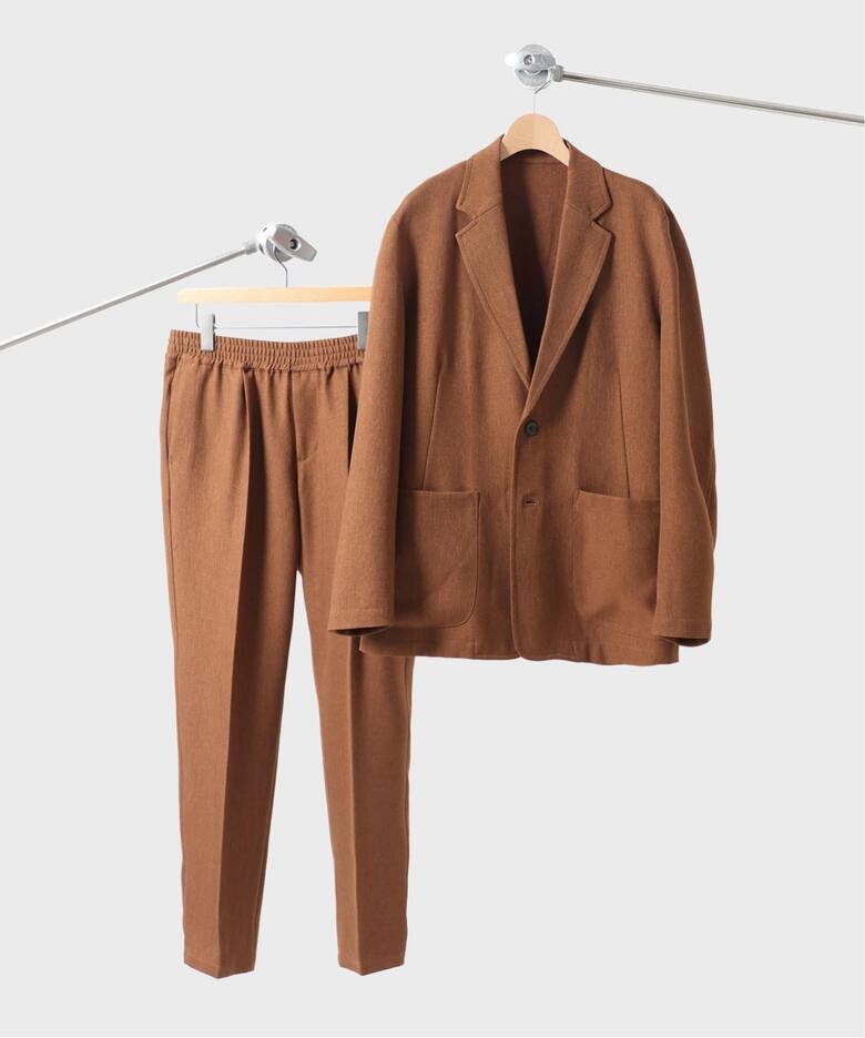 セットアップ 2点セット】WOOLLIKE LAIDBACK SUITS（スーツ 