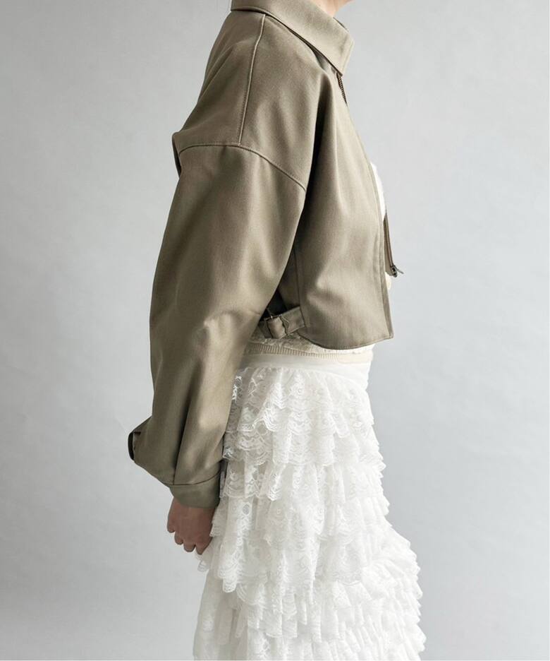 ギャバジンショートブルゾン（その他ブルゾン／アウター）｜EDIT.FOR  