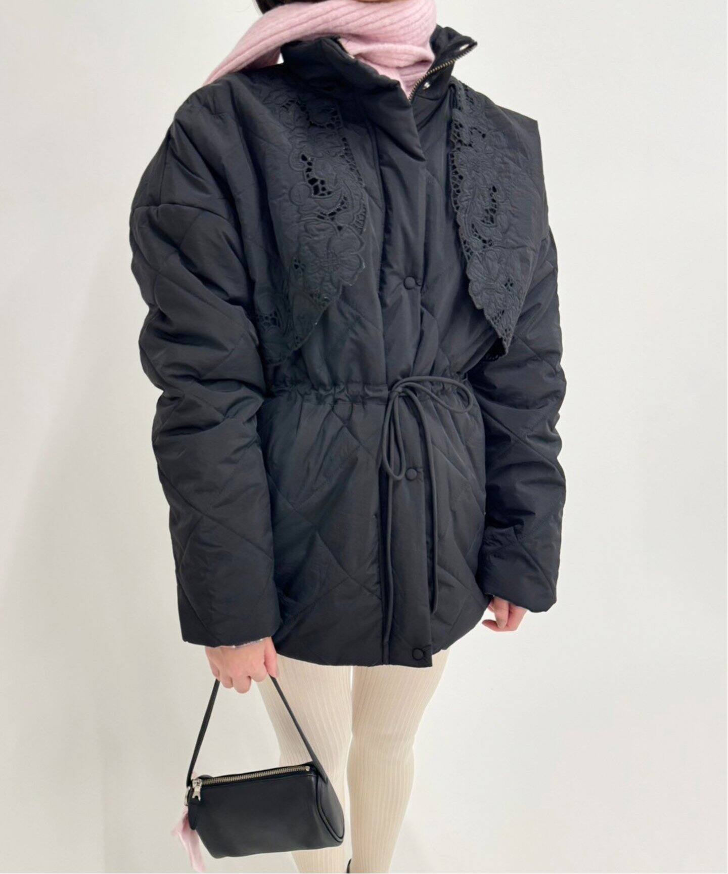 Tach clothing/タッチ クロージング】フラワーキルティングコート 