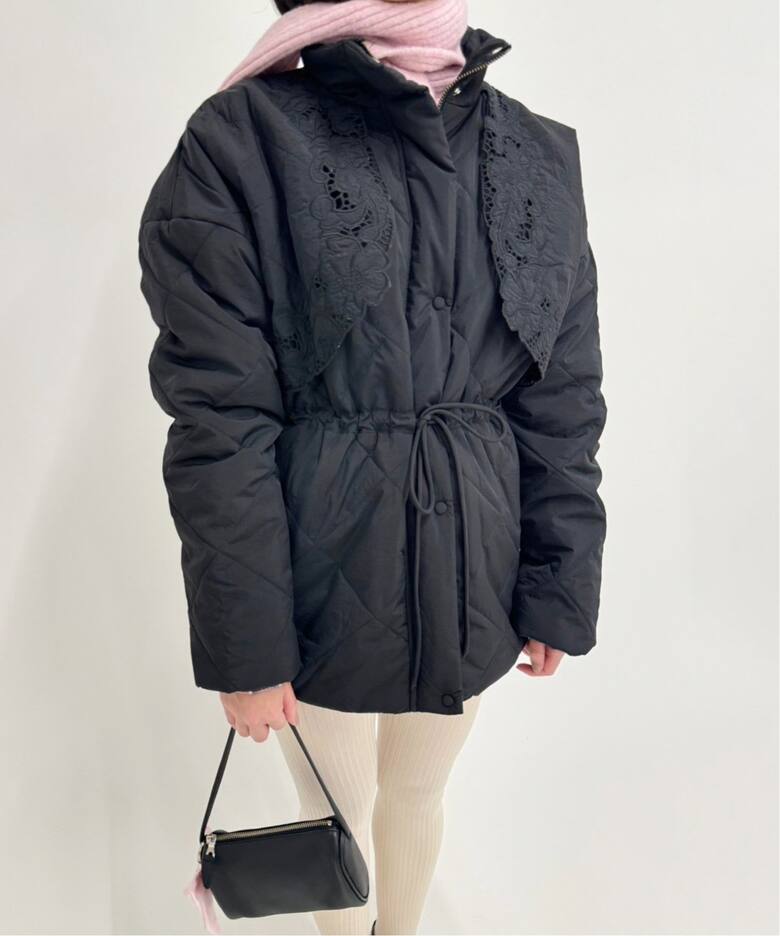 Tach clothing/タック クロージング】フラワーキルティングコート  