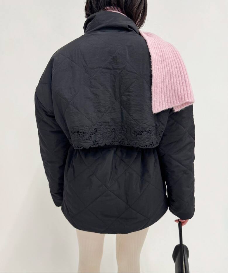 Tach clothing/タッチ クロージング】フラワーキルティングコート 