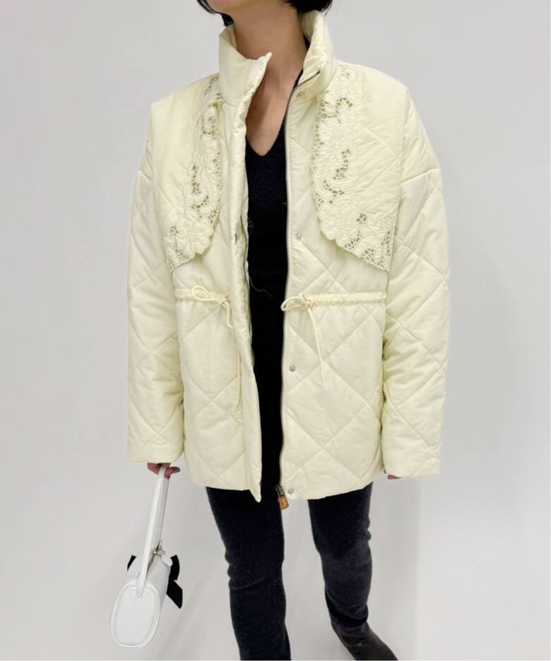 Tach clothing/タック クロージング】フラワーキルティングコート  