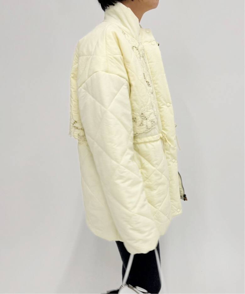 Tach clothing/タッチ クロージング】フラワーキルティングコート 