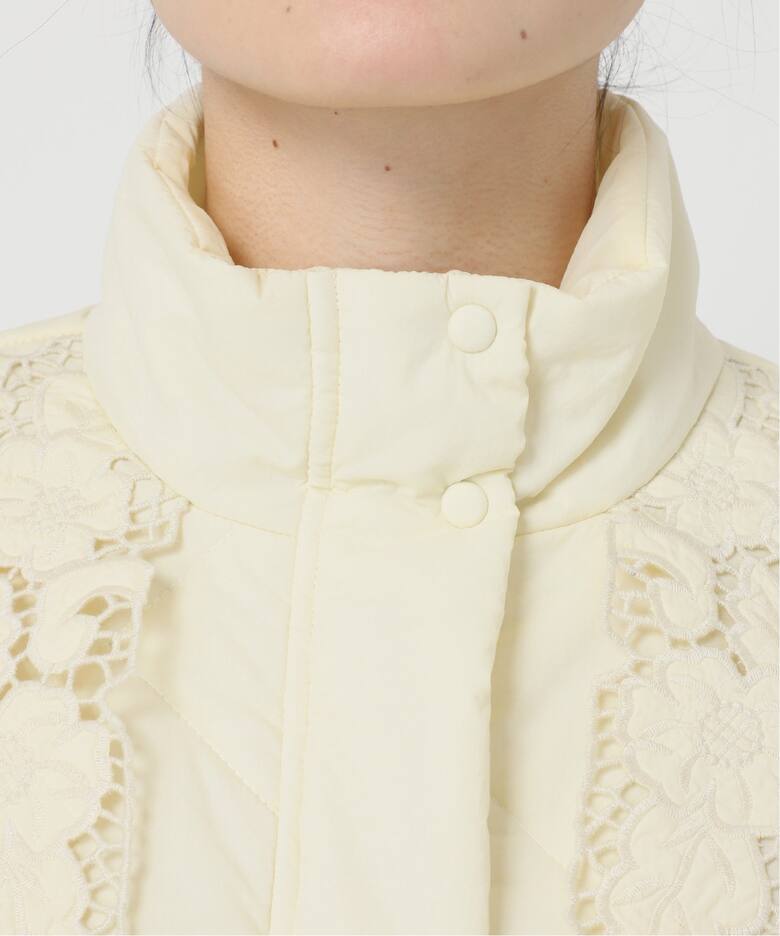 Tach clothing/タッチ クロージング】フラワーキルティングコート 